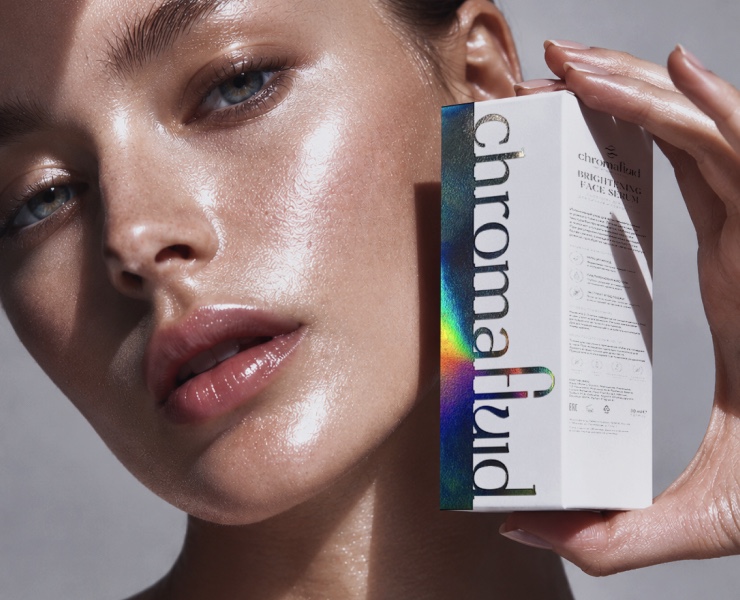CHROMAFLUID — Cosmetic Brand Identity Design — Брендинг на Dprofile