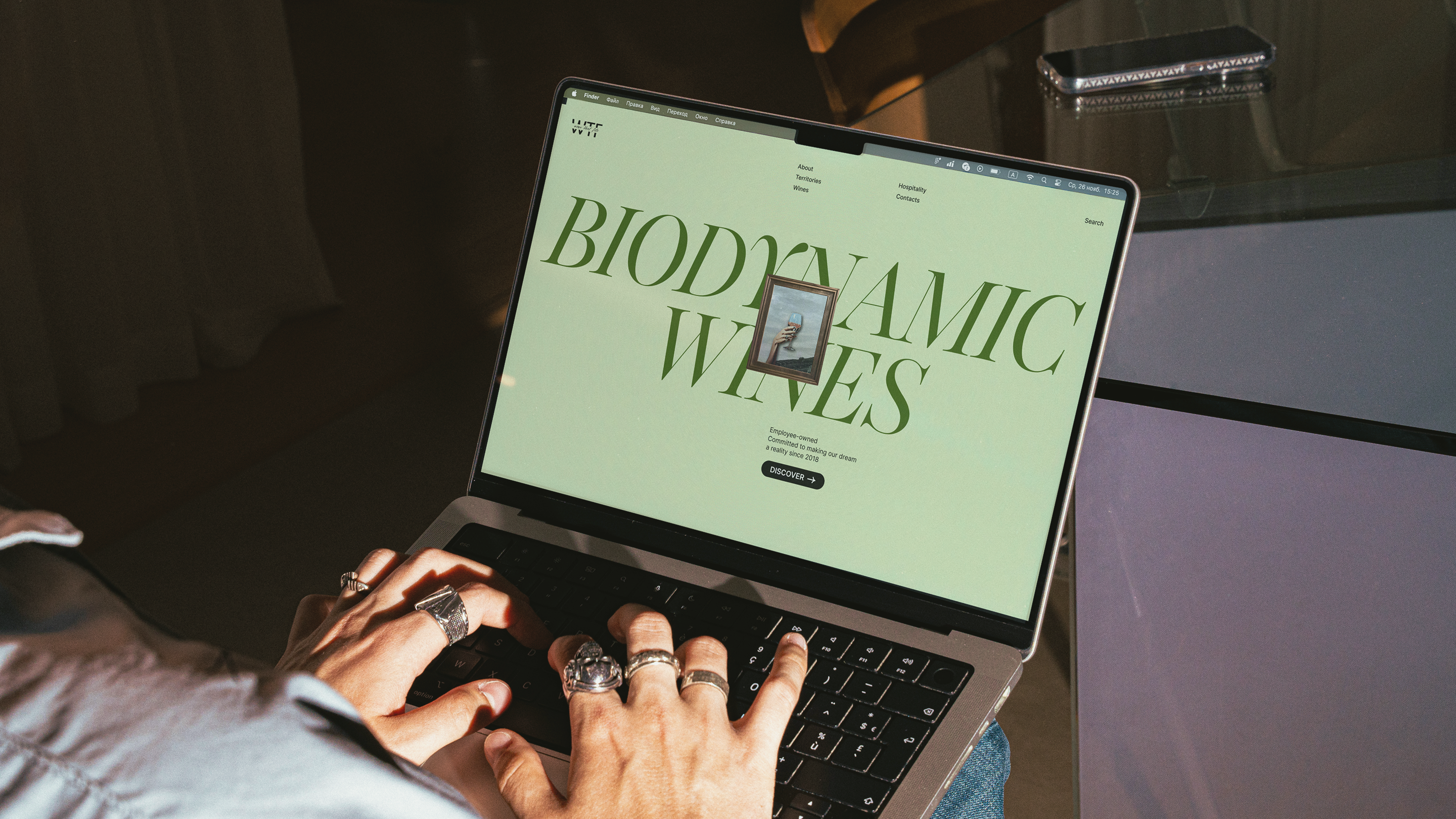 WINE THAT FITS Biodynamic winery website — Изображение №9 — Интерфейсы, Брендинг на Dprofile