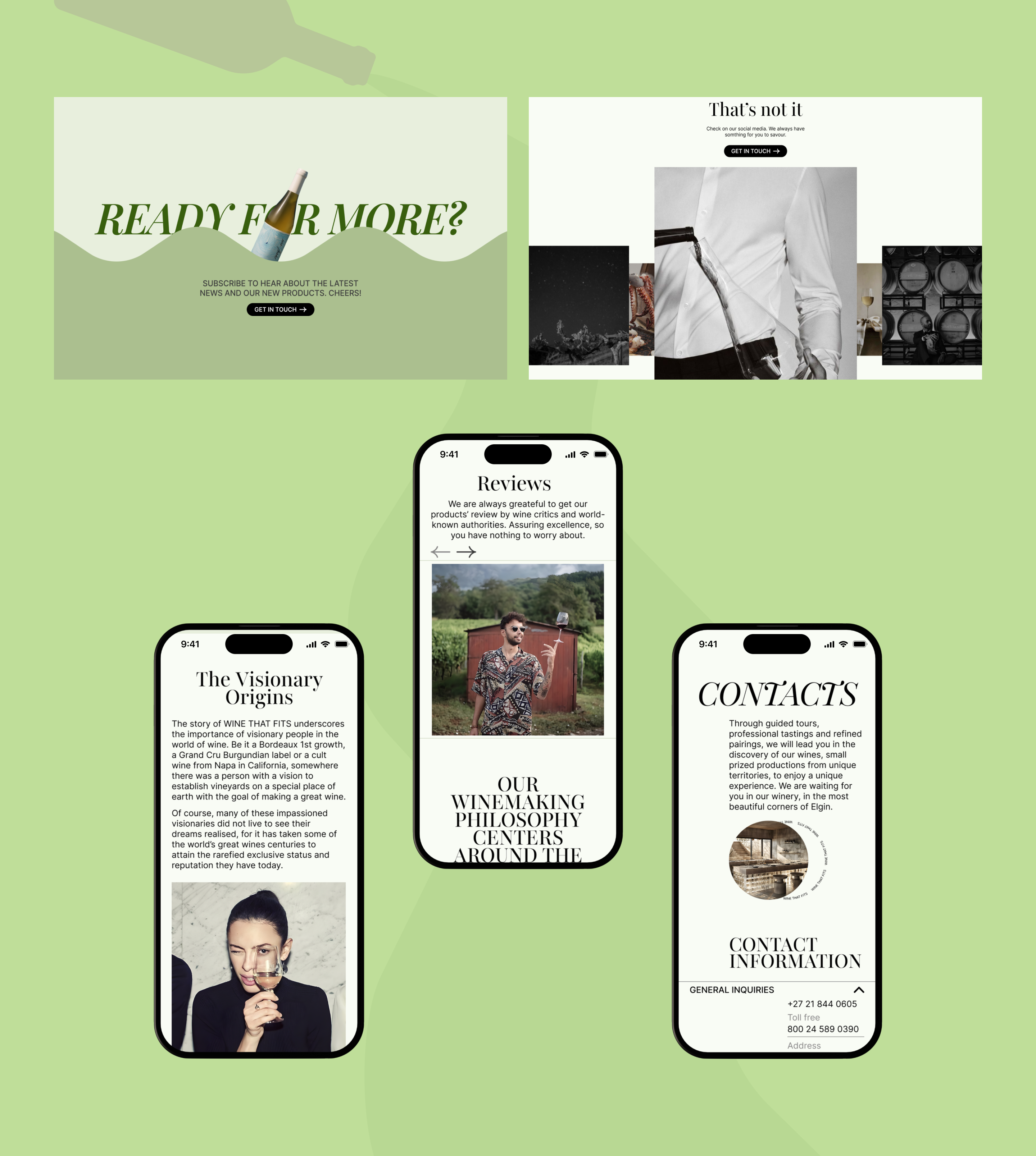 WINE THAT FITS Biodynamic winery website — Изображение №12 — Интерфейсы, Брендинг на Dprofile