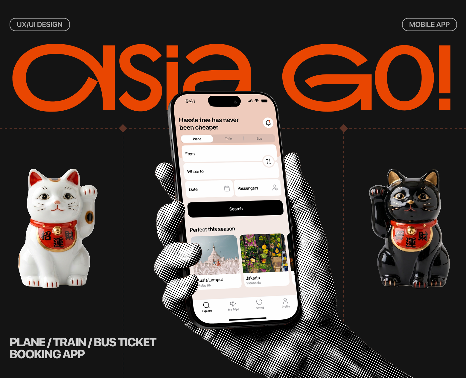 Asia Go! | Travel booking app — Интерфейсы на Dprofile