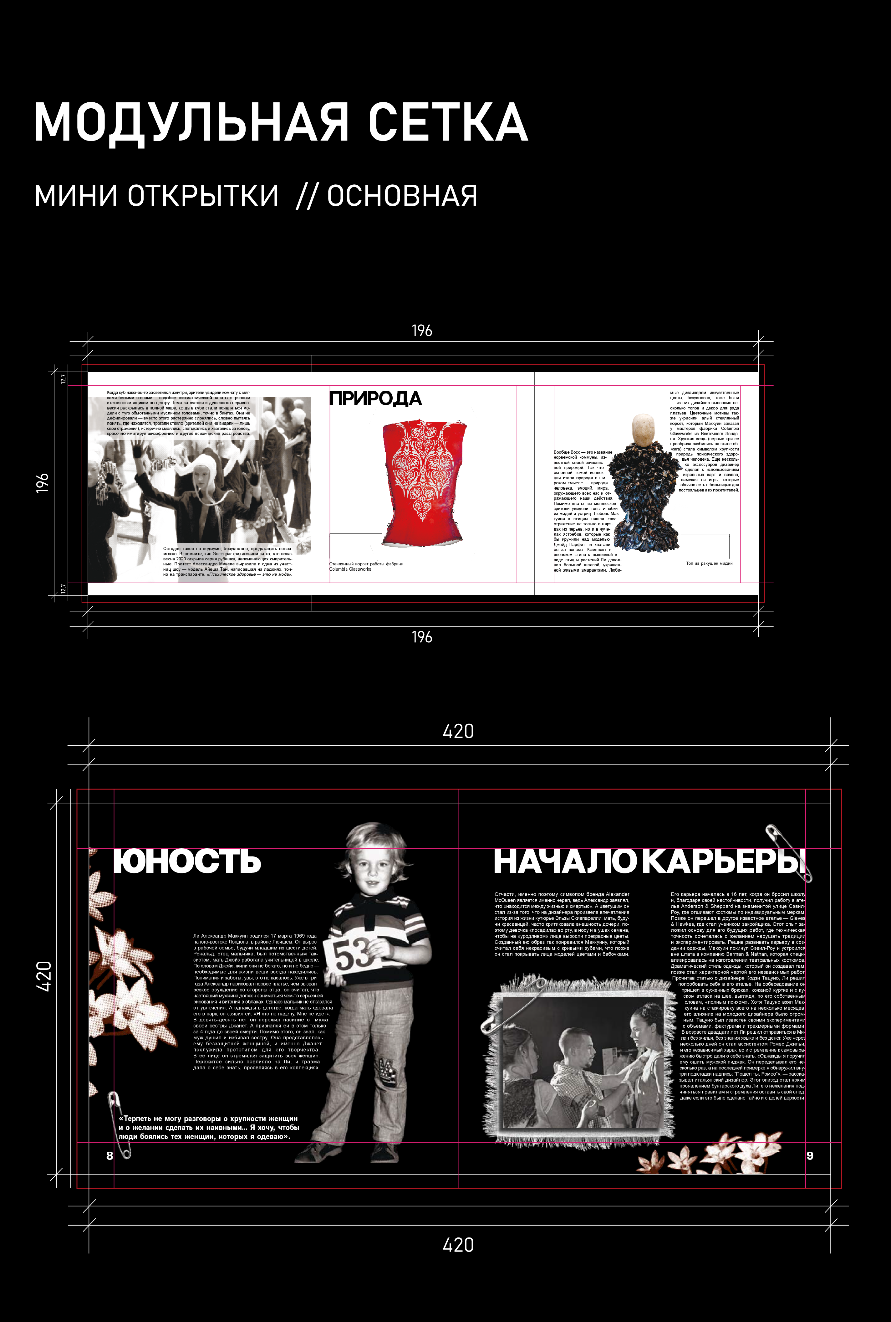 Брошюра//Александр Маккуин: мода как искусство и протест — Изображение №5 — Графика на Dprofile