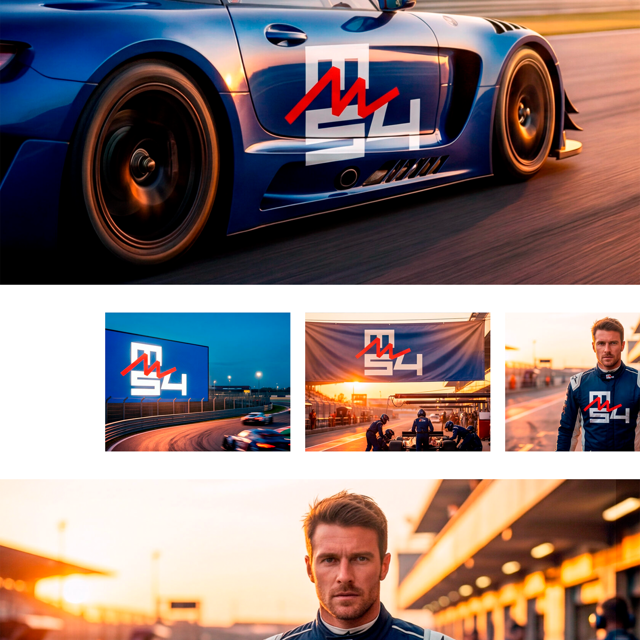 Логотип и нейминг для спортивной автомобильной команды m54 — Изображение №4 — Брендинг на Dprofile