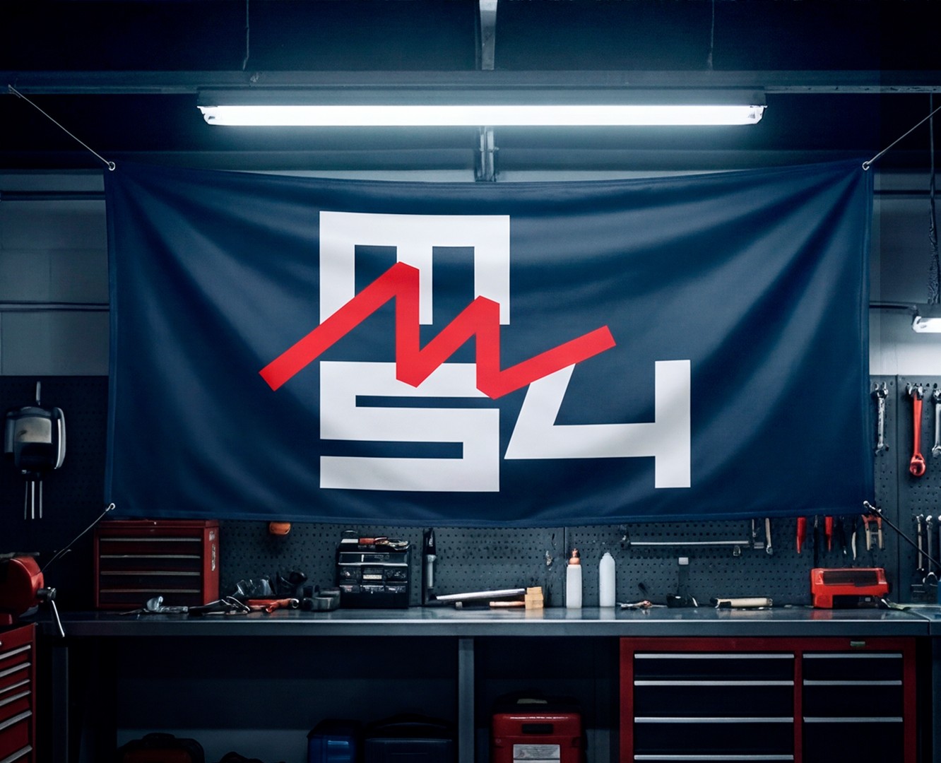 Логотип и нейминг для спортивной автомобильной команды m54 — Брендинг на Dprofile