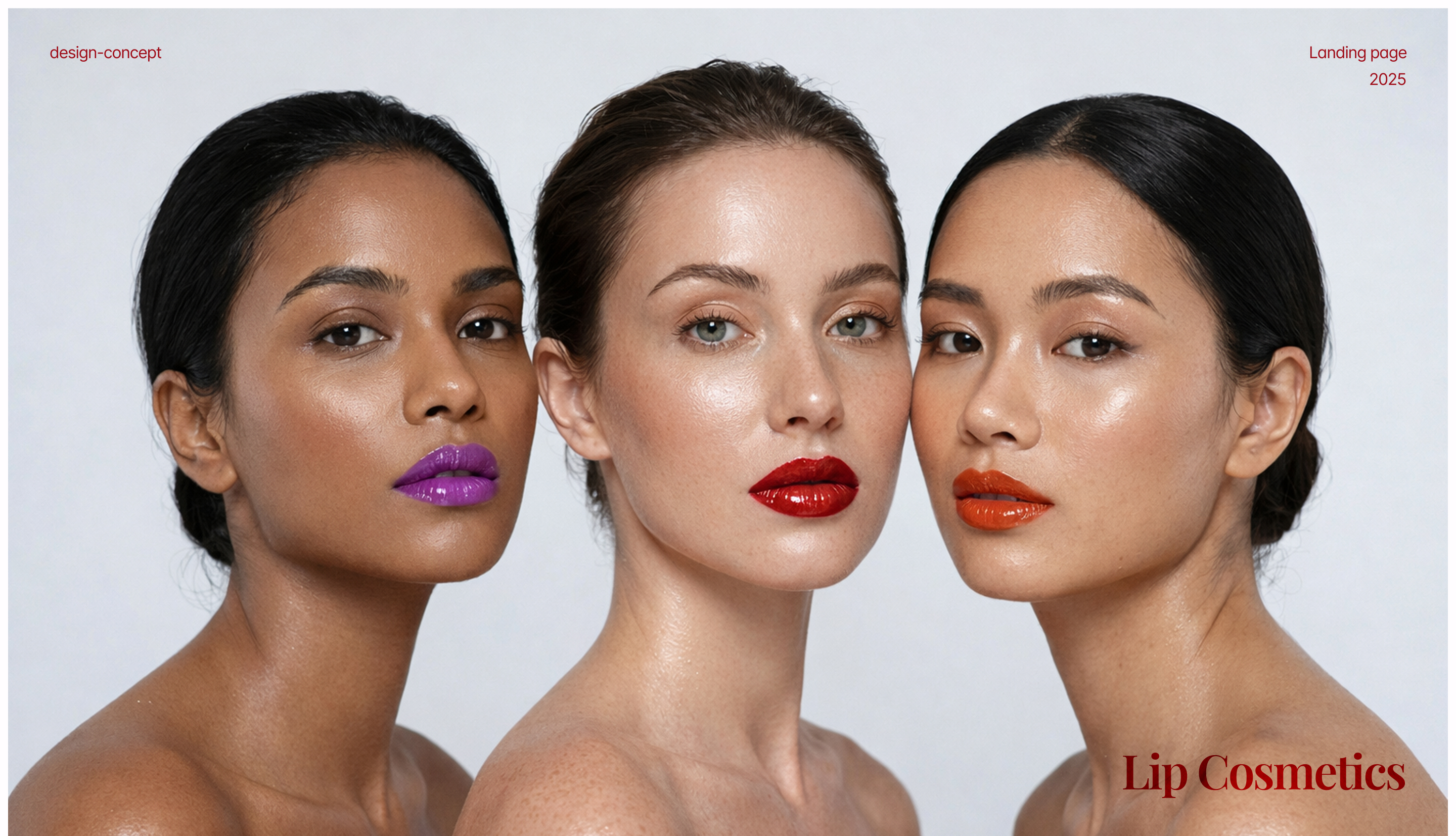 Lip cosmetics landing page — Изображение №1 — Интерфейсы, Брендинг на Dprofile