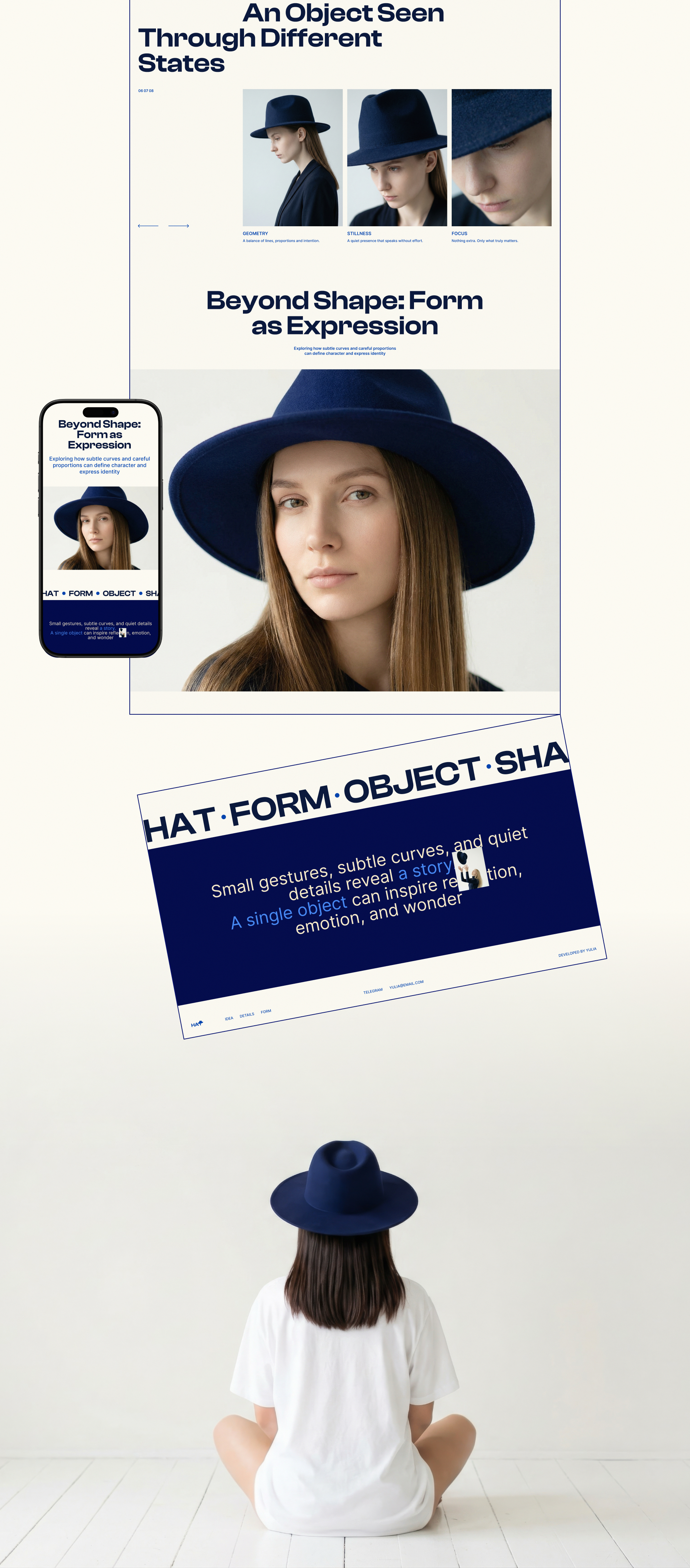 Hat — концепт лендинга — Изображение №5 — Интерфейсы на Dprofile