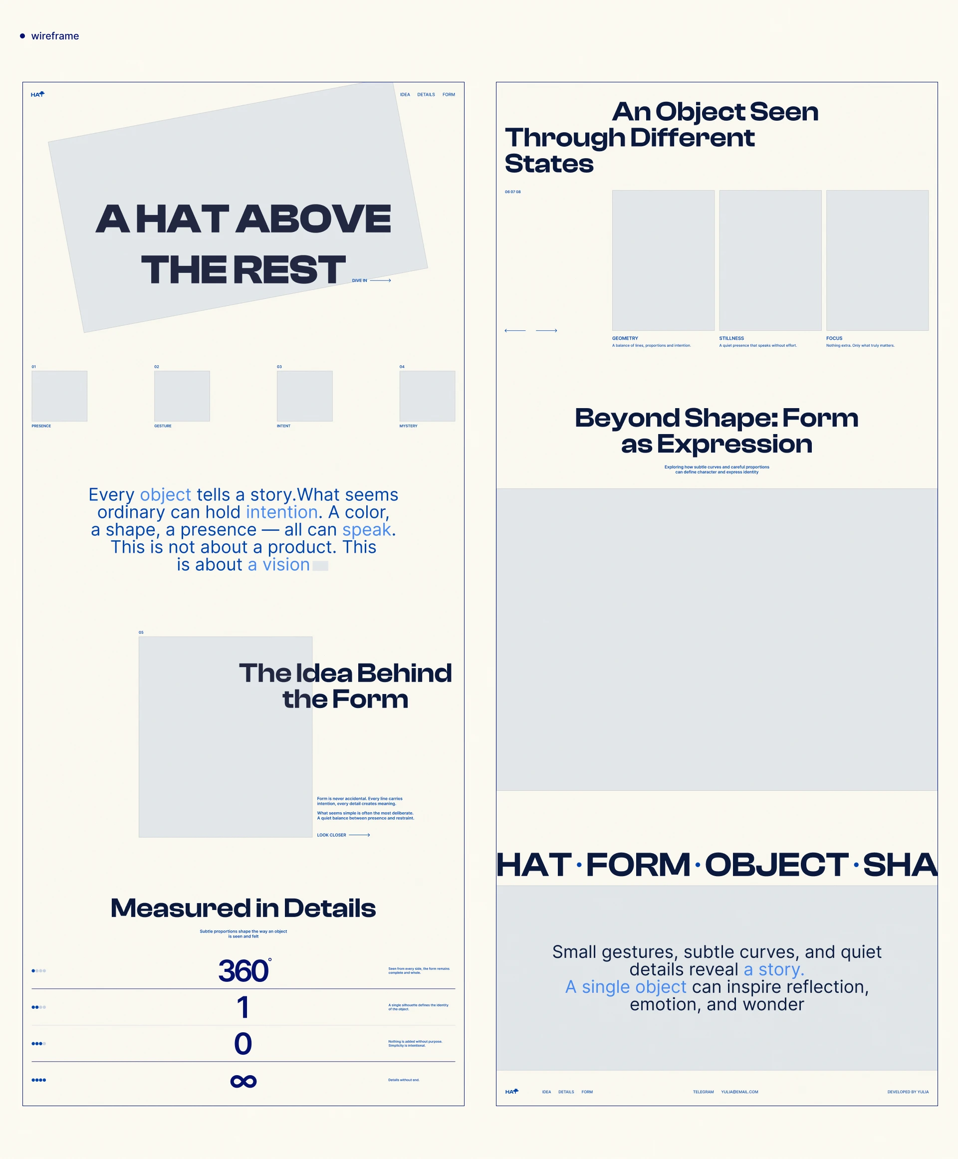 Hat — концепт лендинга — Изображение №3 — Интерфейсы на Dprofile