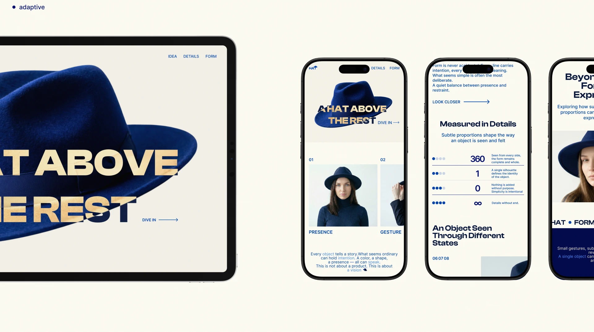 Hat — концепт лендинга — Изображение №8 — Интерфейсы на Dprofile