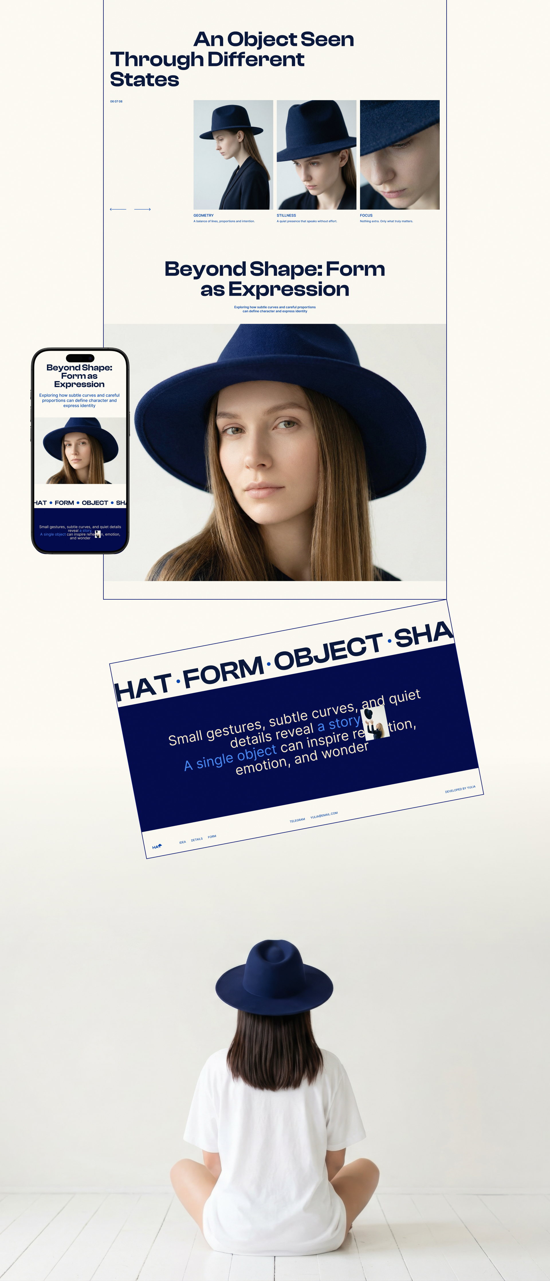 Hat — концепт лендинга — Изображение №5 — Интерфейсы на Dprofile