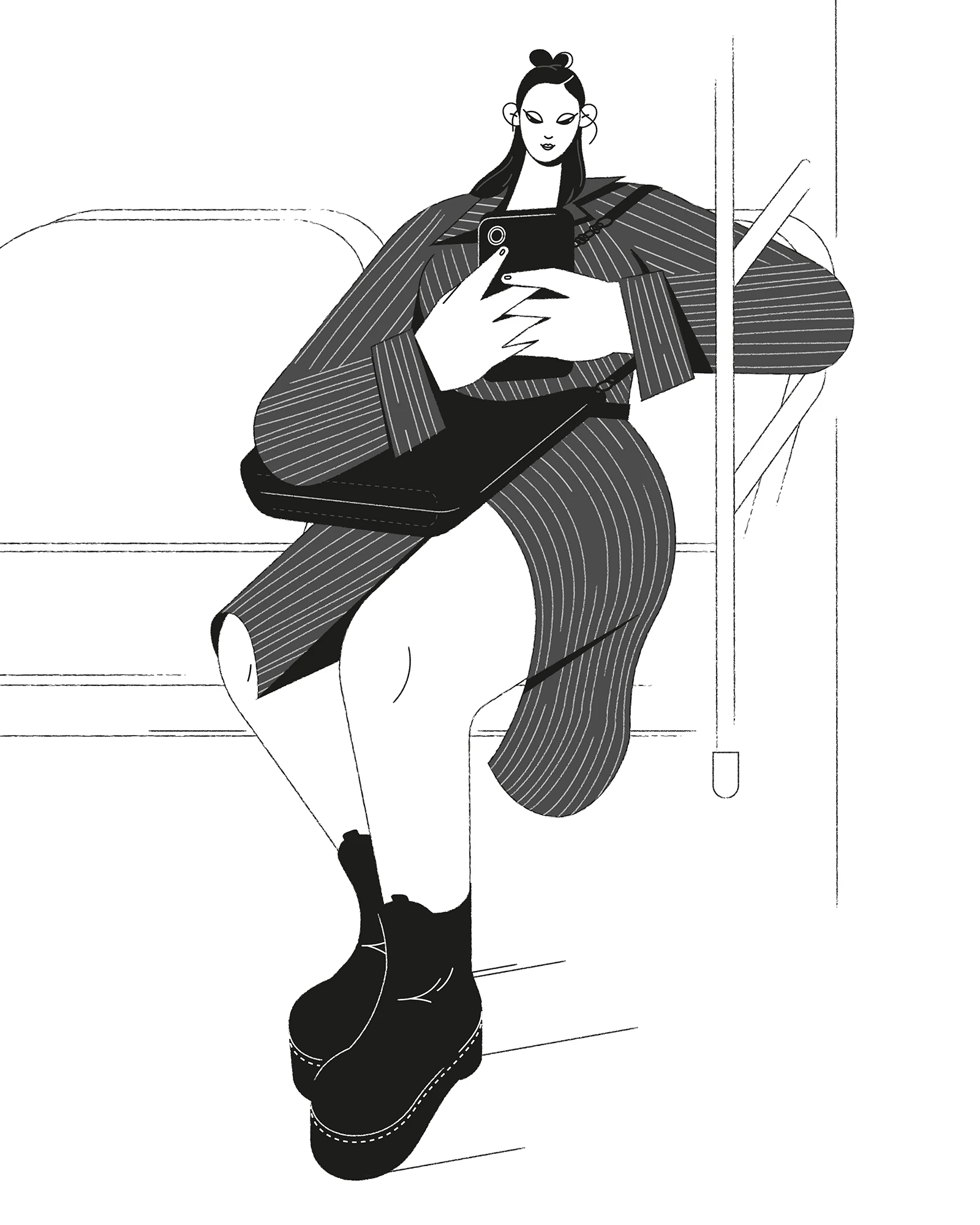 Серия иллюстраций | Metro Muses — Изображение №5 — Иллюстрация на Dprofile