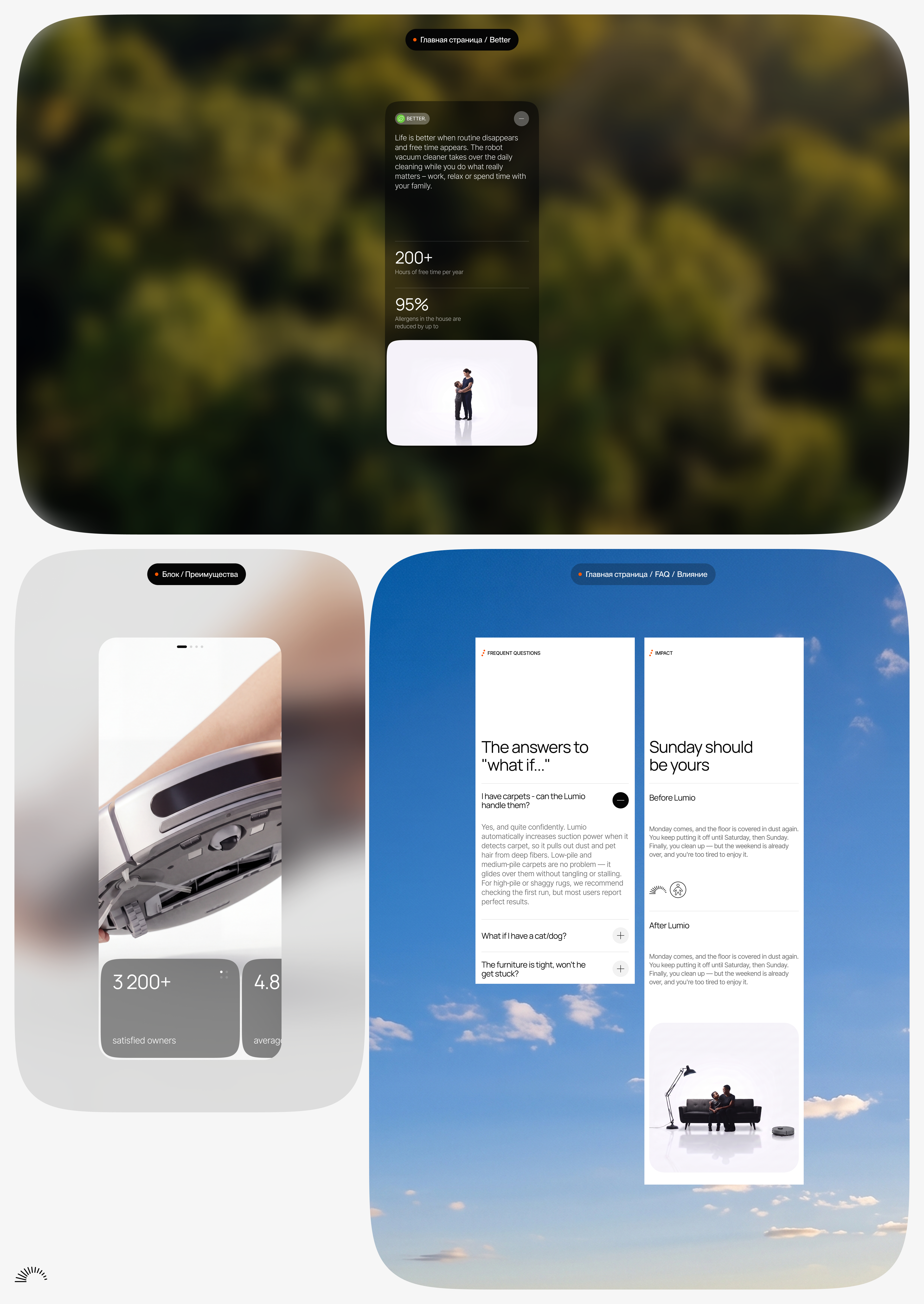 Lumio - corporate website concept — Изображение №3 — Интерфейсы на Dprofile