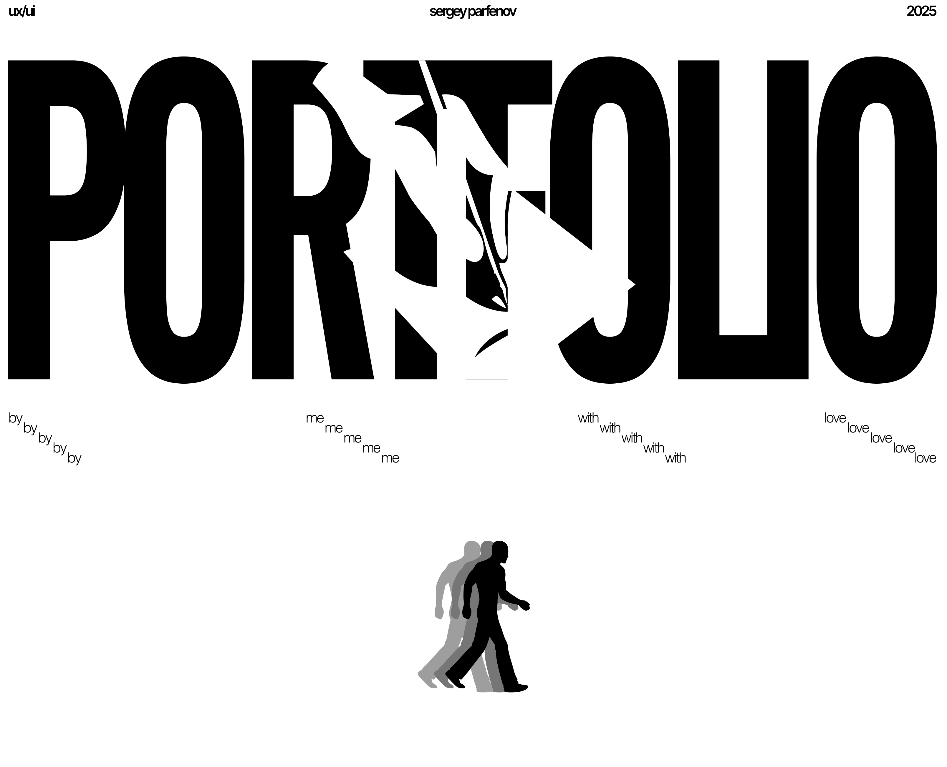 Parfenov: portfolio website — Интерфейсы, Брендинг на Dprofile