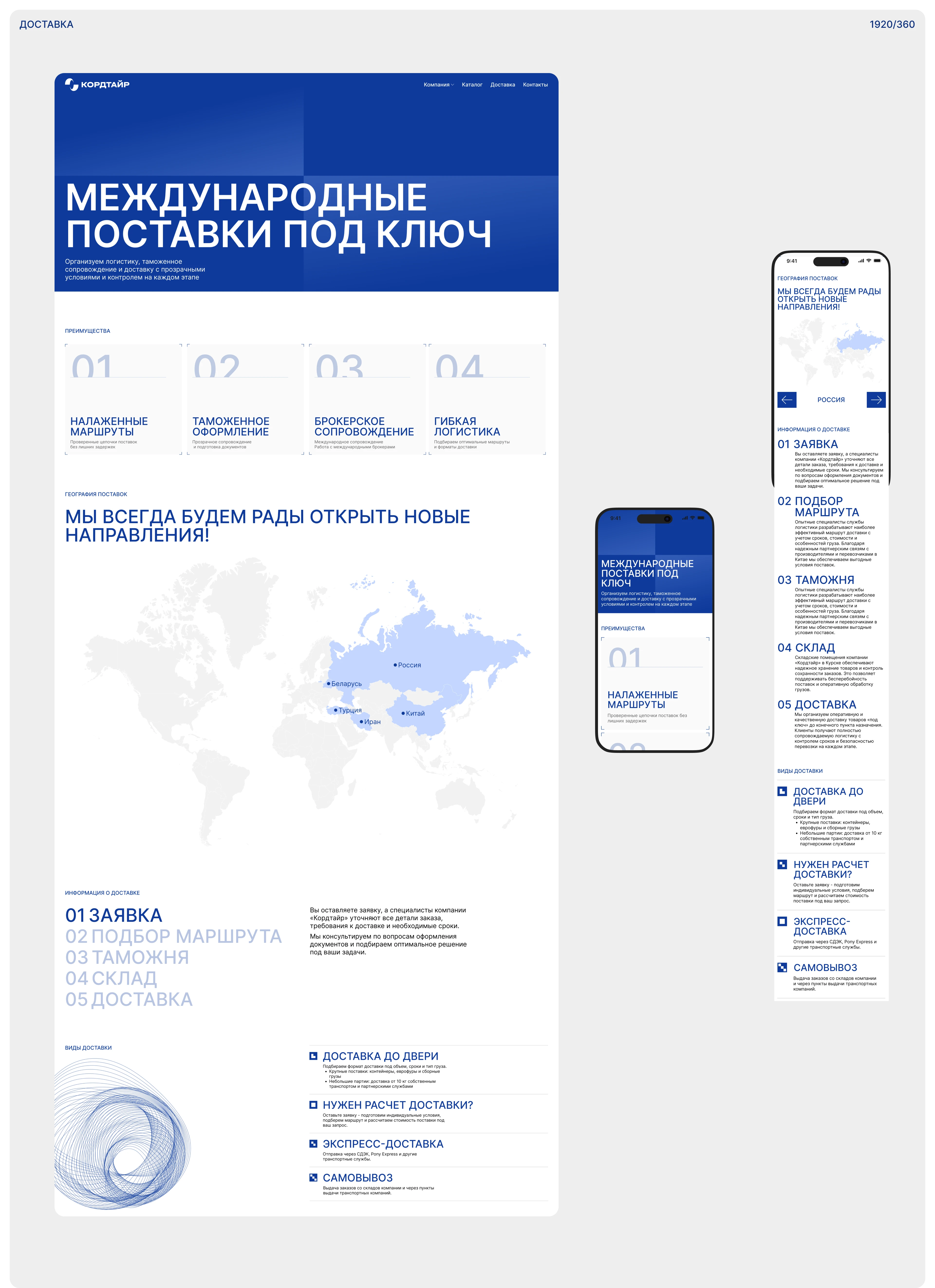 КОРДТАЙР | КОРПОРАТИВНЫЙ САЙТ — Изображение №7 — Интерфейсы на Dprofile