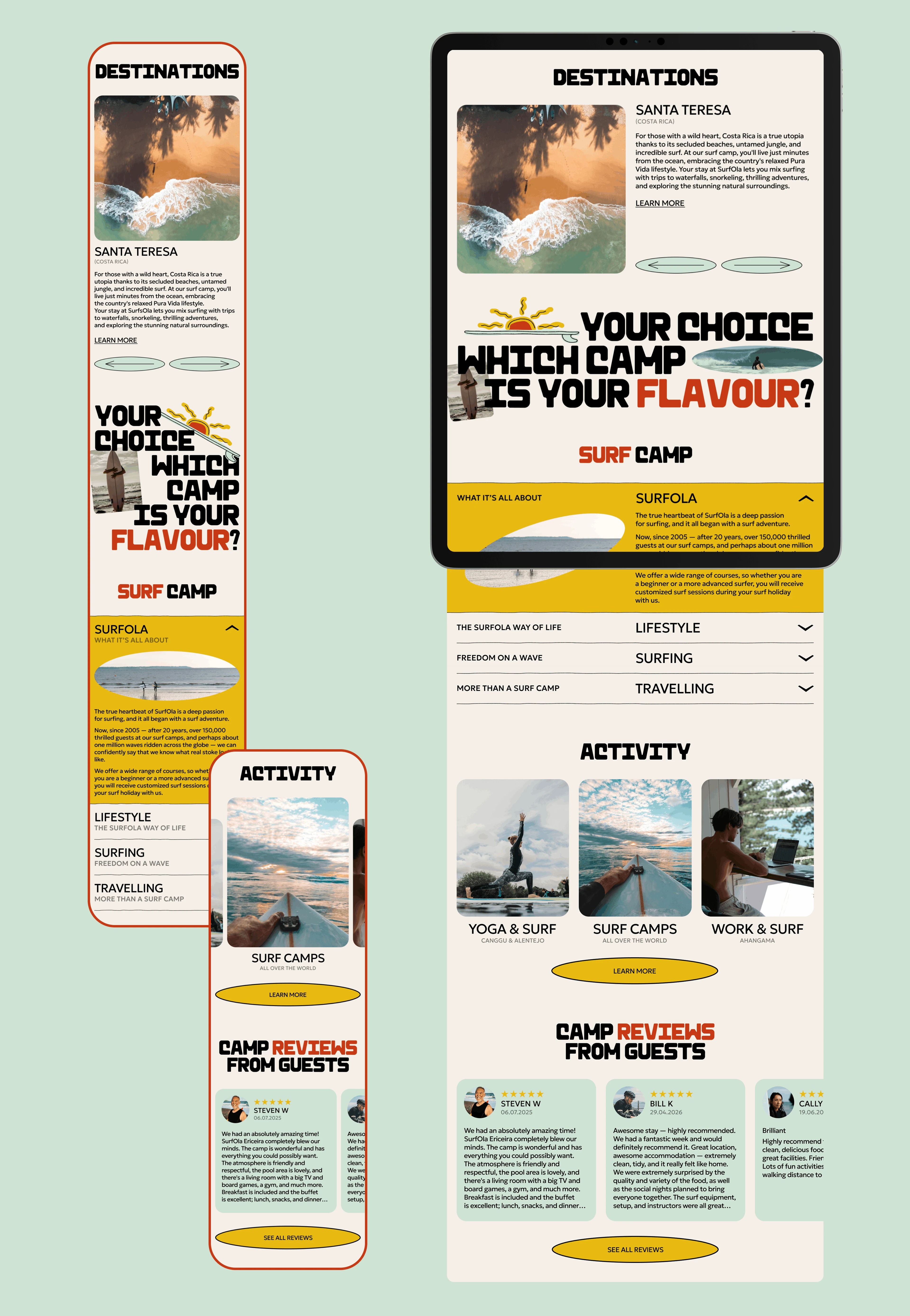 SURF OLA | UX/UI | WEB DESIGN — Изображение №6 — Интерфейсы на Dprofile