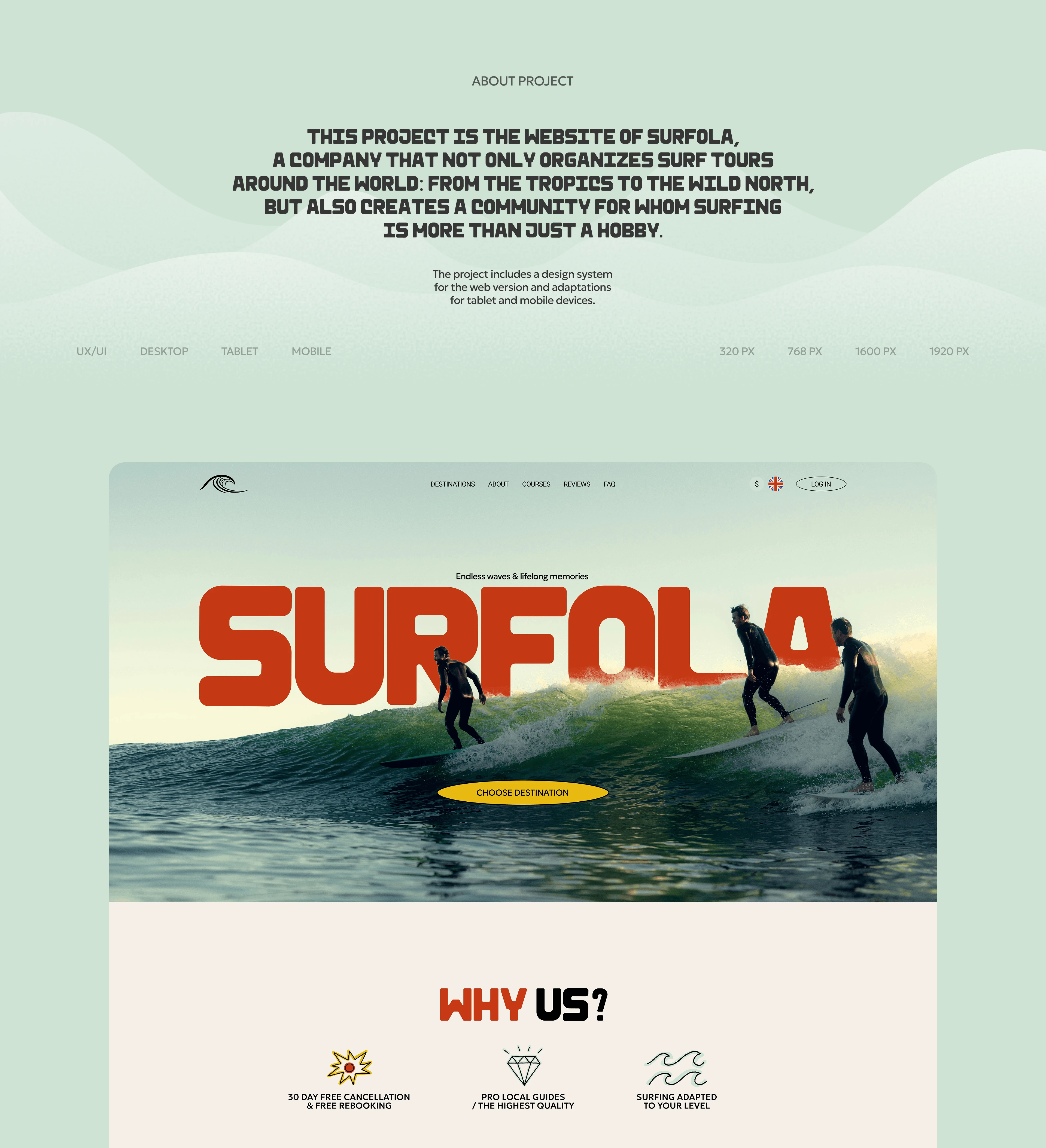 SURF OLA | UX/UI | WEB DESIGN — Изображение №2 — Интерфейсы на Dprofile