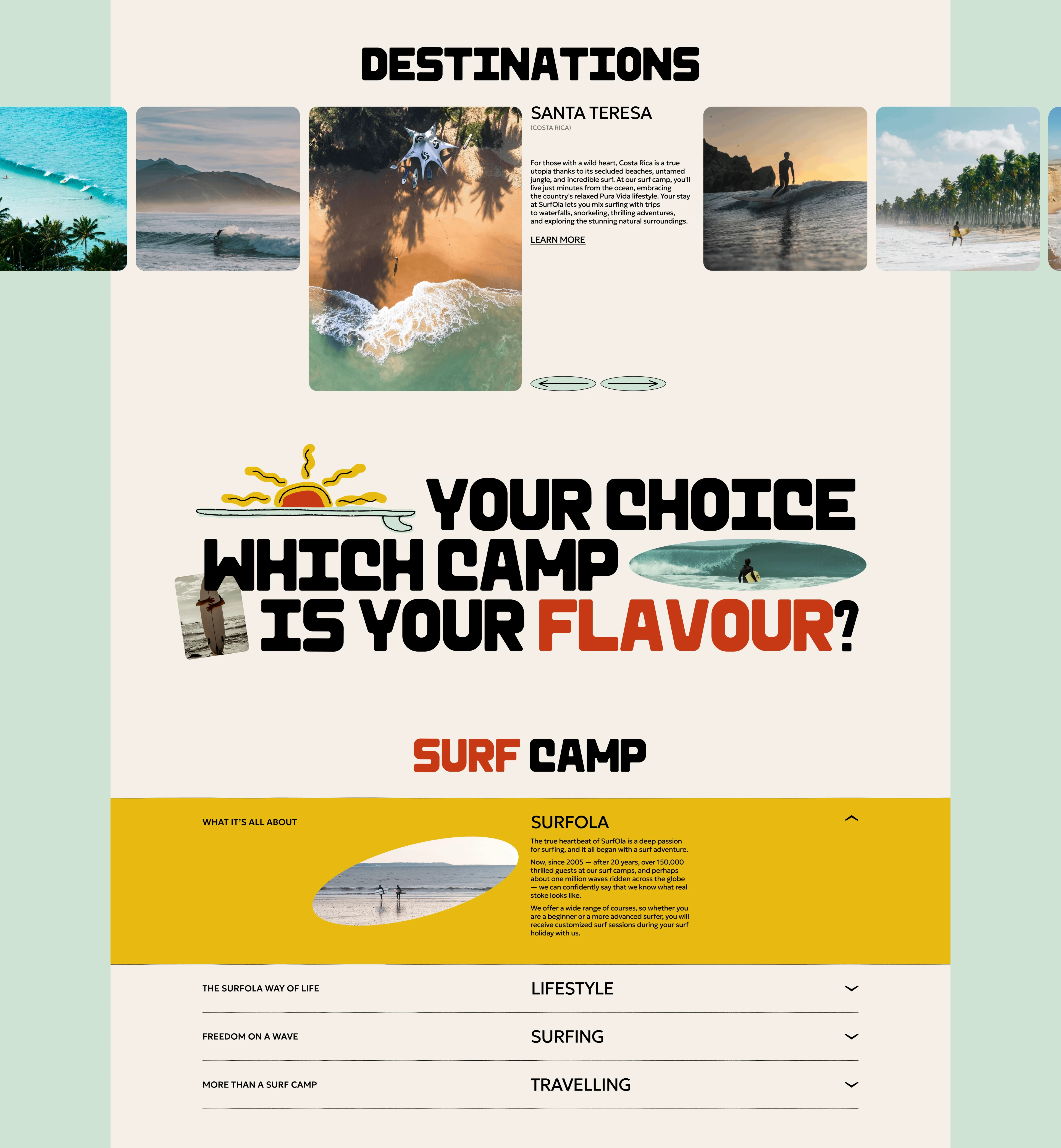 SURF OLA | UX/UI | WEB DESIGN — Изображение №3 — Интерфейсы на Dprofile