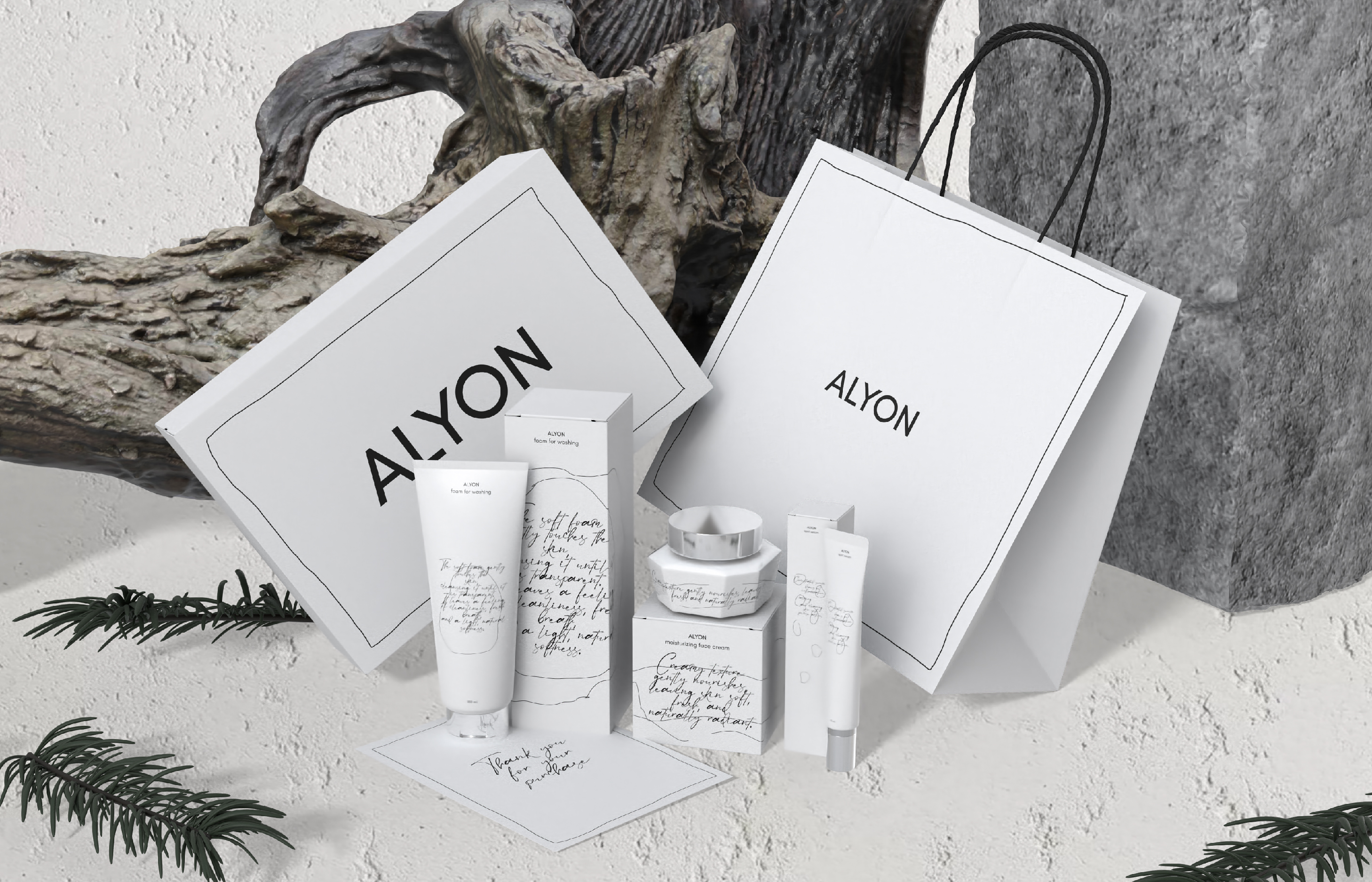 ALYON | айдентика для уходовой косметики — Изображение №1 — Брендинг на Dprofile