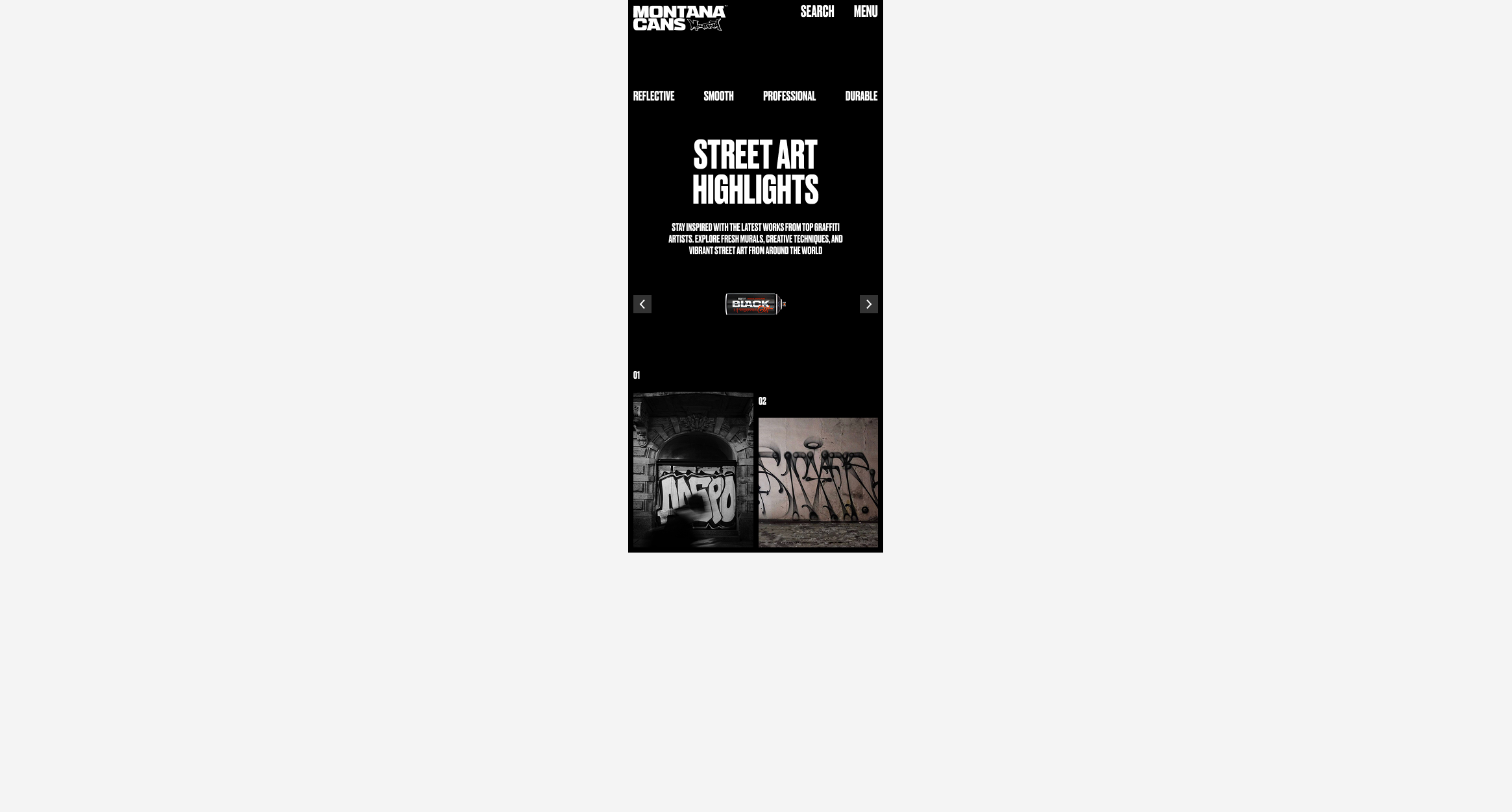 Montana Cans / Web — Изображение №10 — Интерфейсы на Dprofile