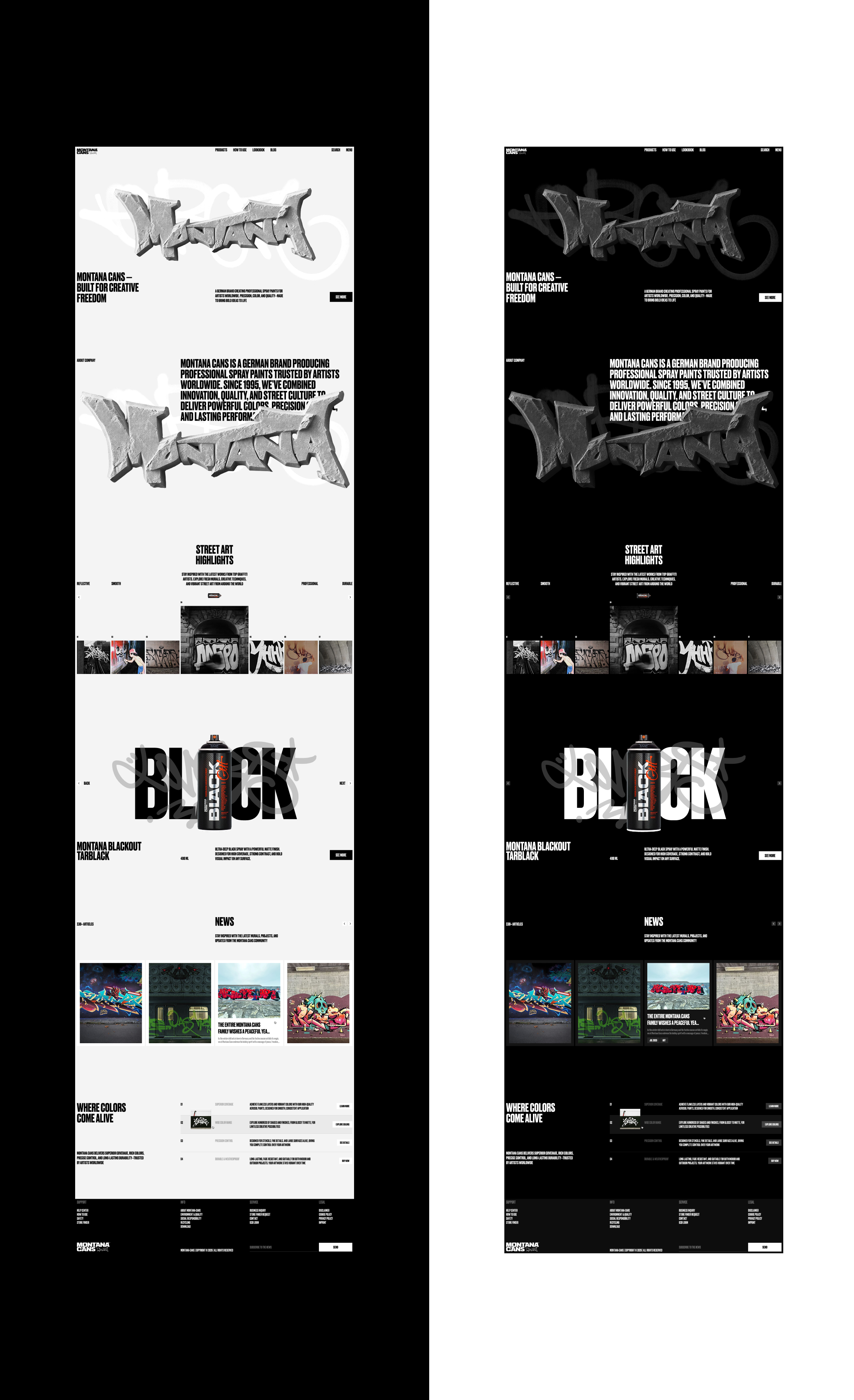 Montana Cans / Web — Изображение №16 — Интерфейсы на Dprofile