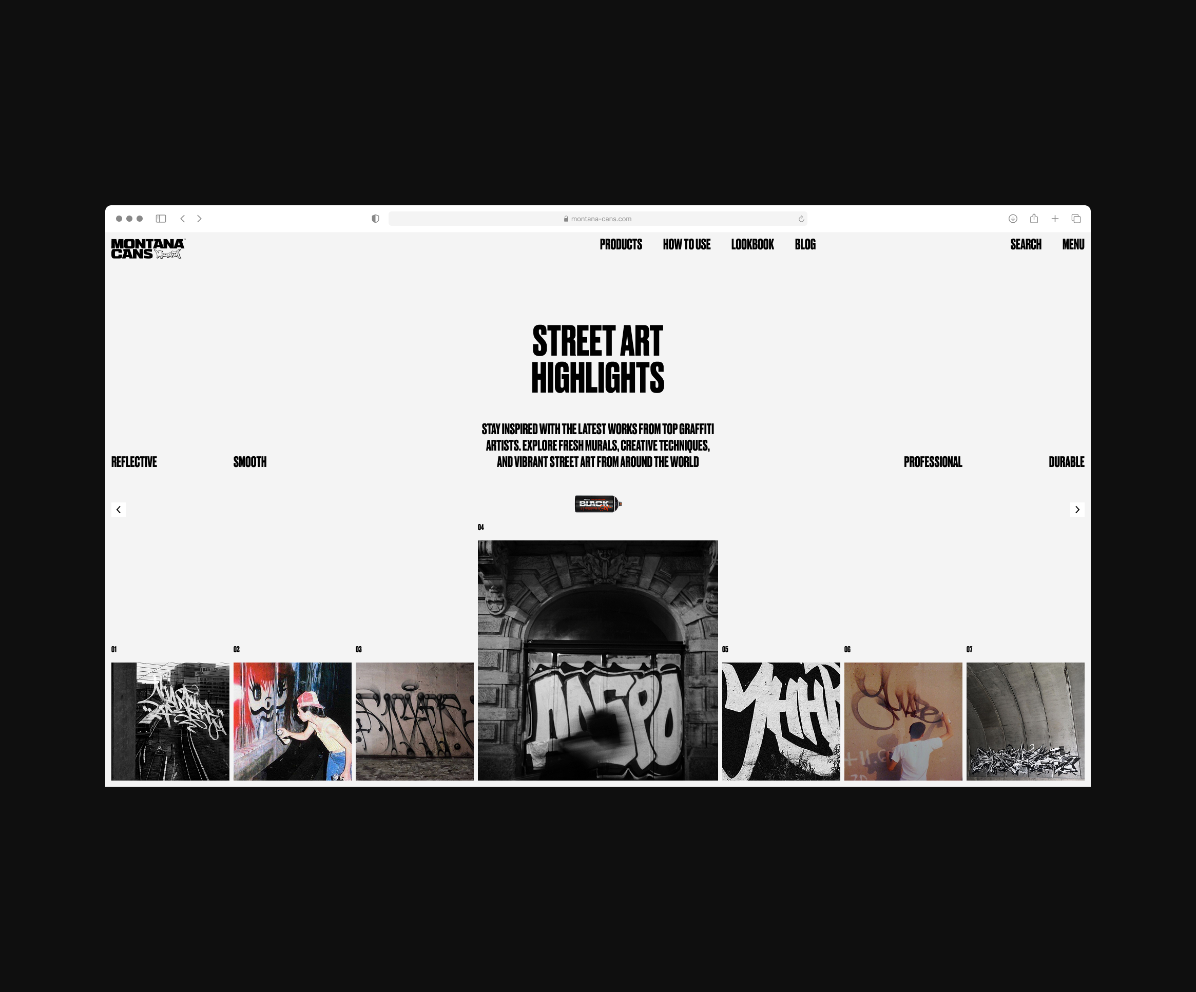 Montana Cans / Web — Изображение №7 — Интерфейсы на Dprofile