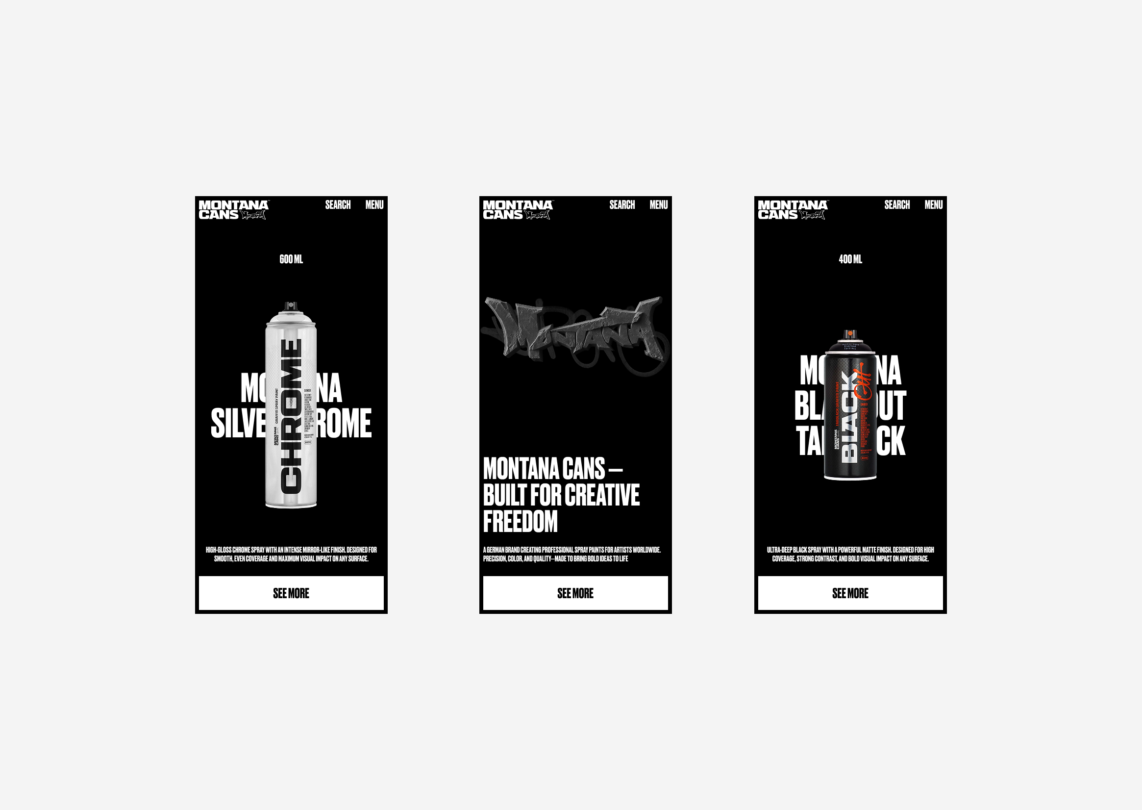 Montana Cans / Web — Изображение №6 — Интерфейсы на Dprofile