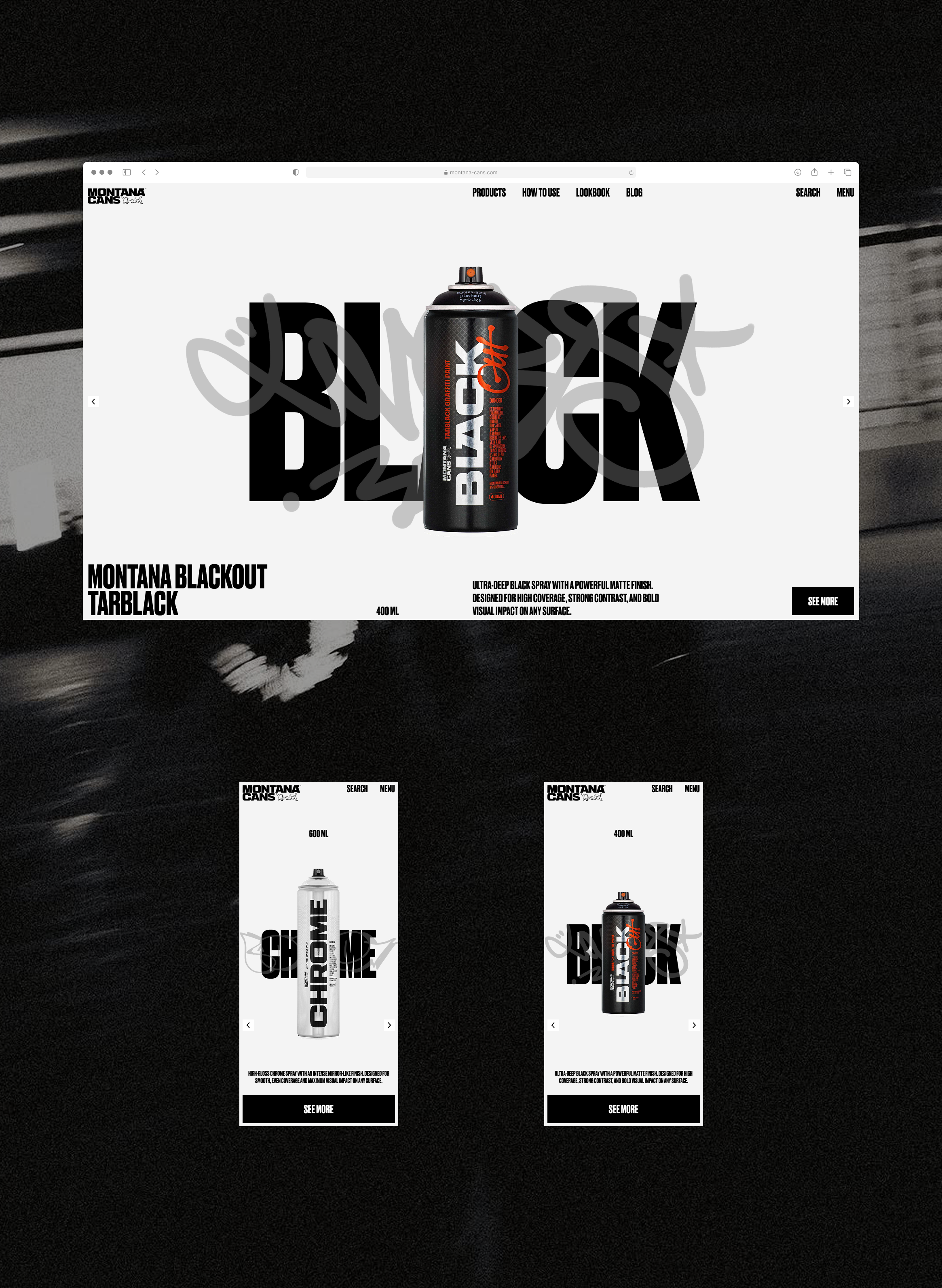 Montana Cans / Web — Изображение №11 — Интерфейсы на Dprofile