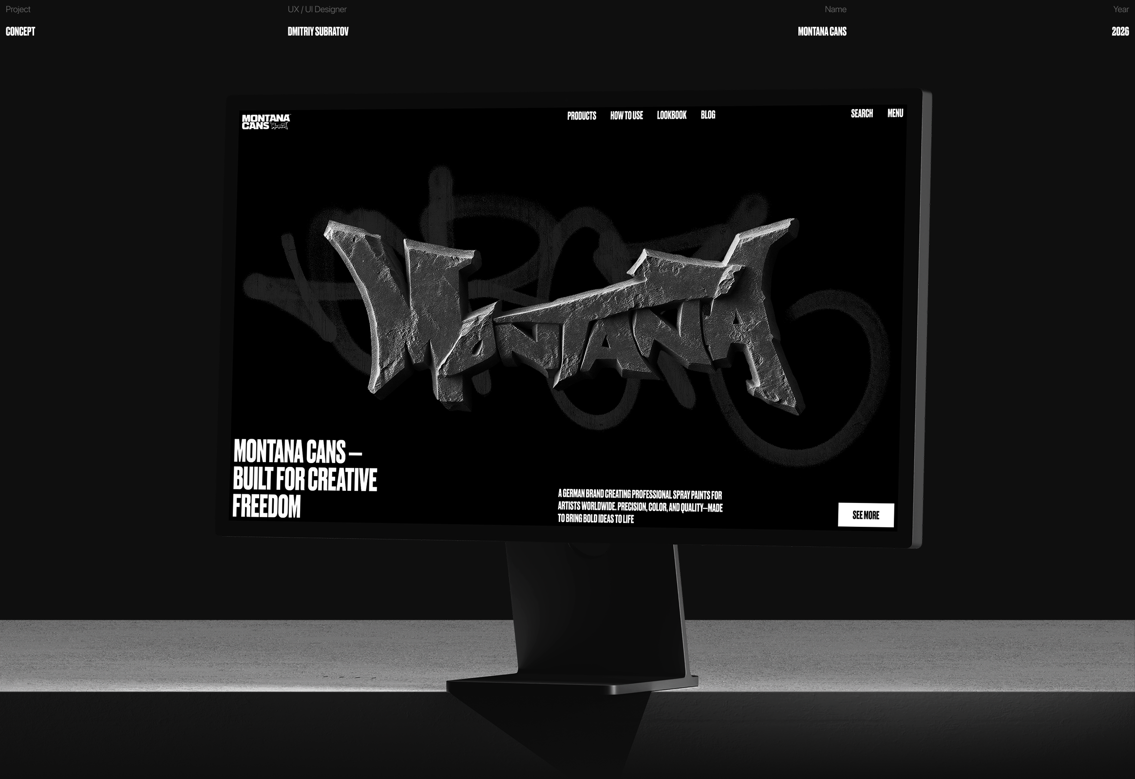 Montana Cans / Web — Изображение №1 — Интерфейсы на Dprofile