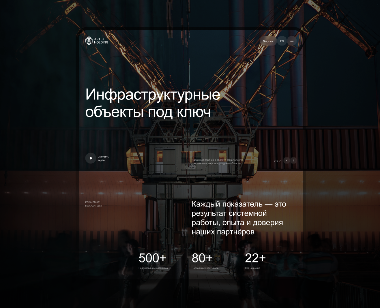 Artex Holding / Web — Интерфейсы на Dprofile