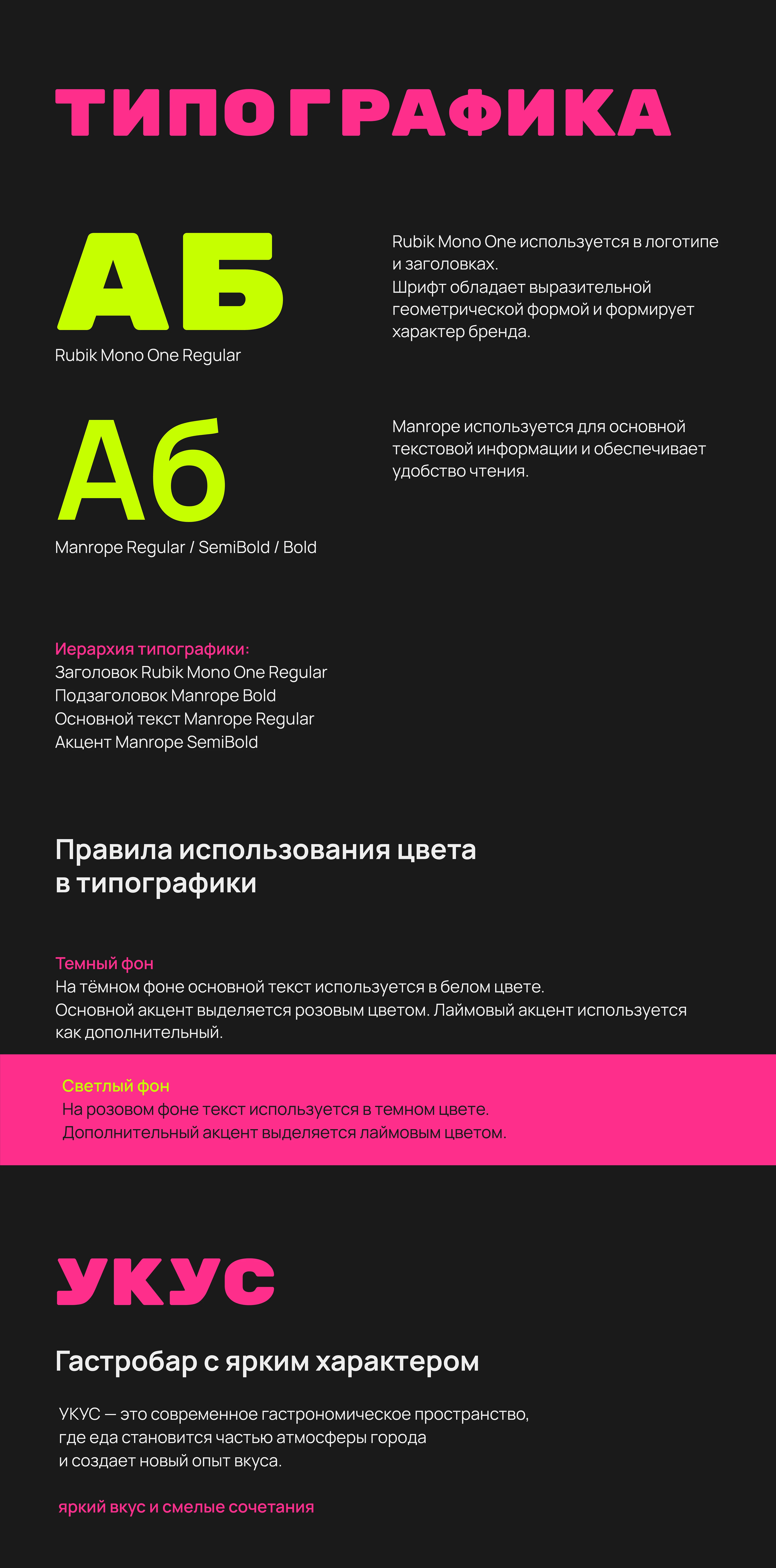 УКУС | Айдентика гастробара — Изображение №7 — Брендинг на Dprofile