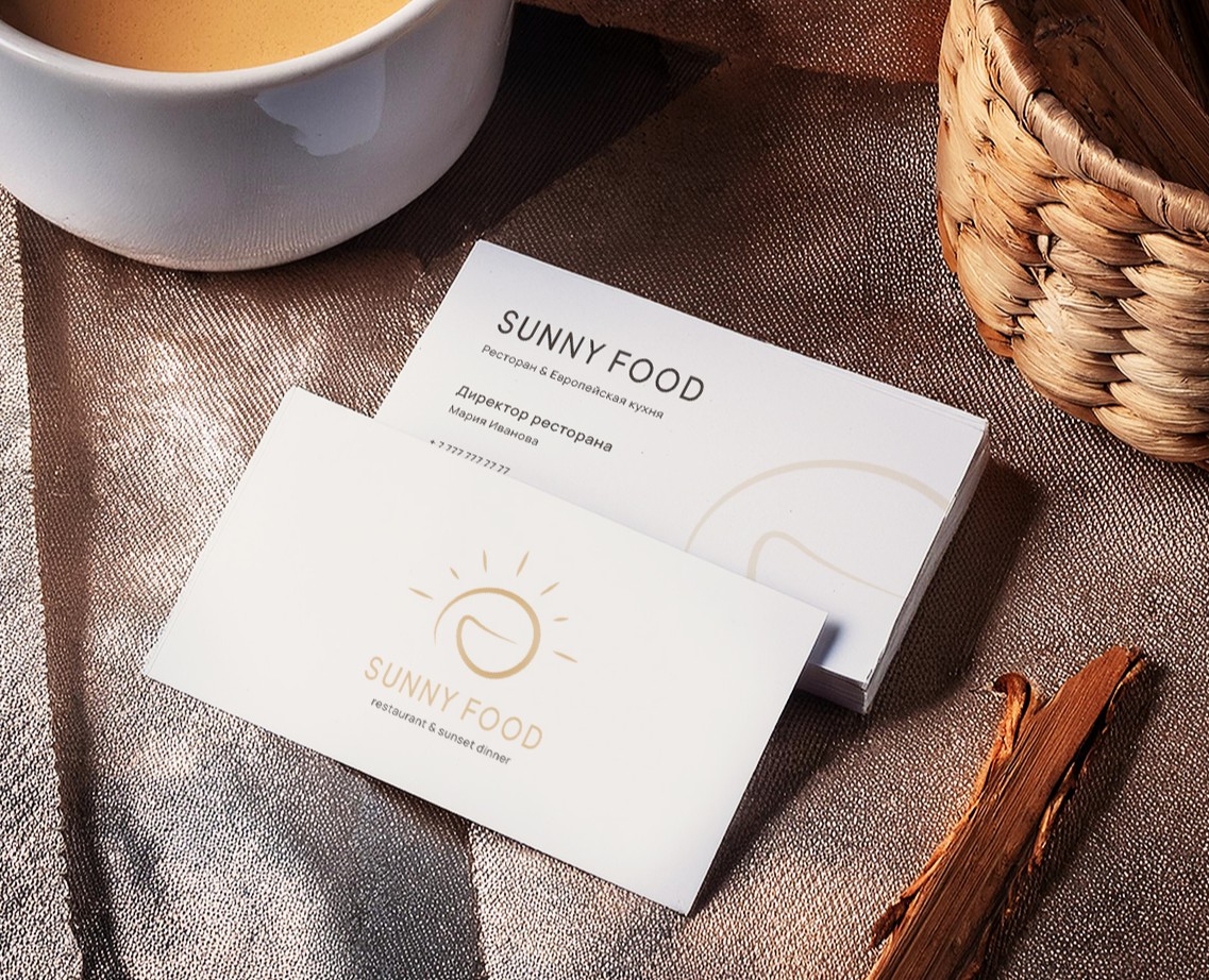 SUNNY FOOD — Айдентика ресторана — Брендинг на Dprofile