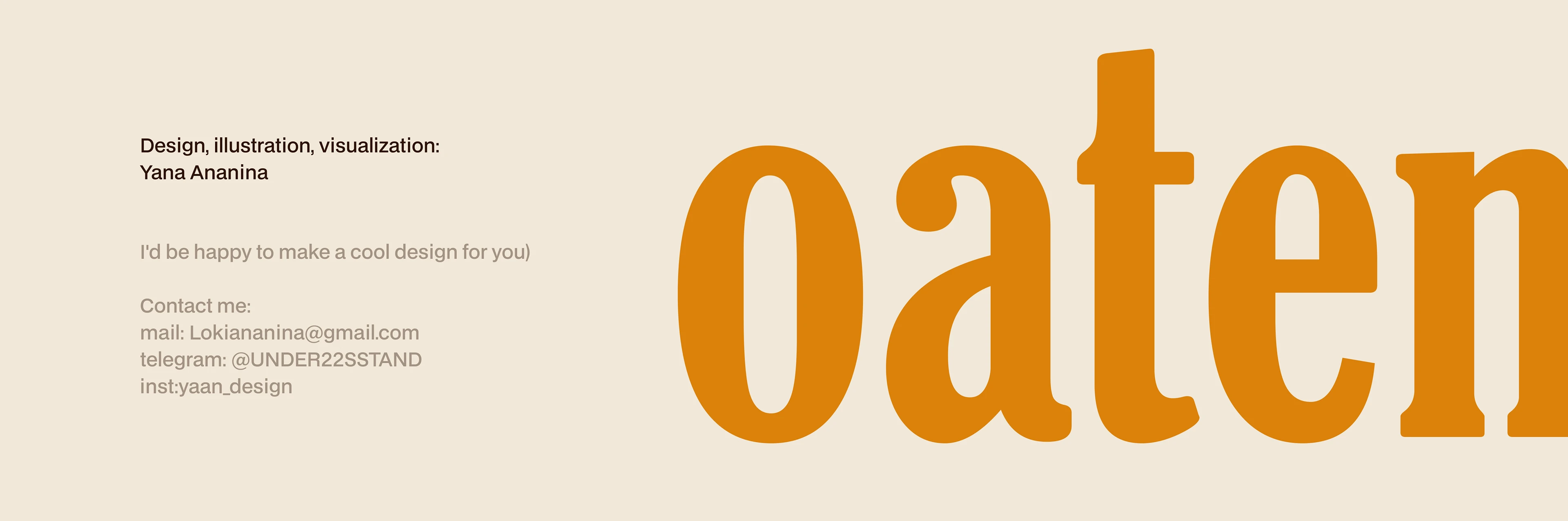 Packaging design ”OATEN” — Изображение №8 — Брендинг, Иллюстрация на Dprofile
