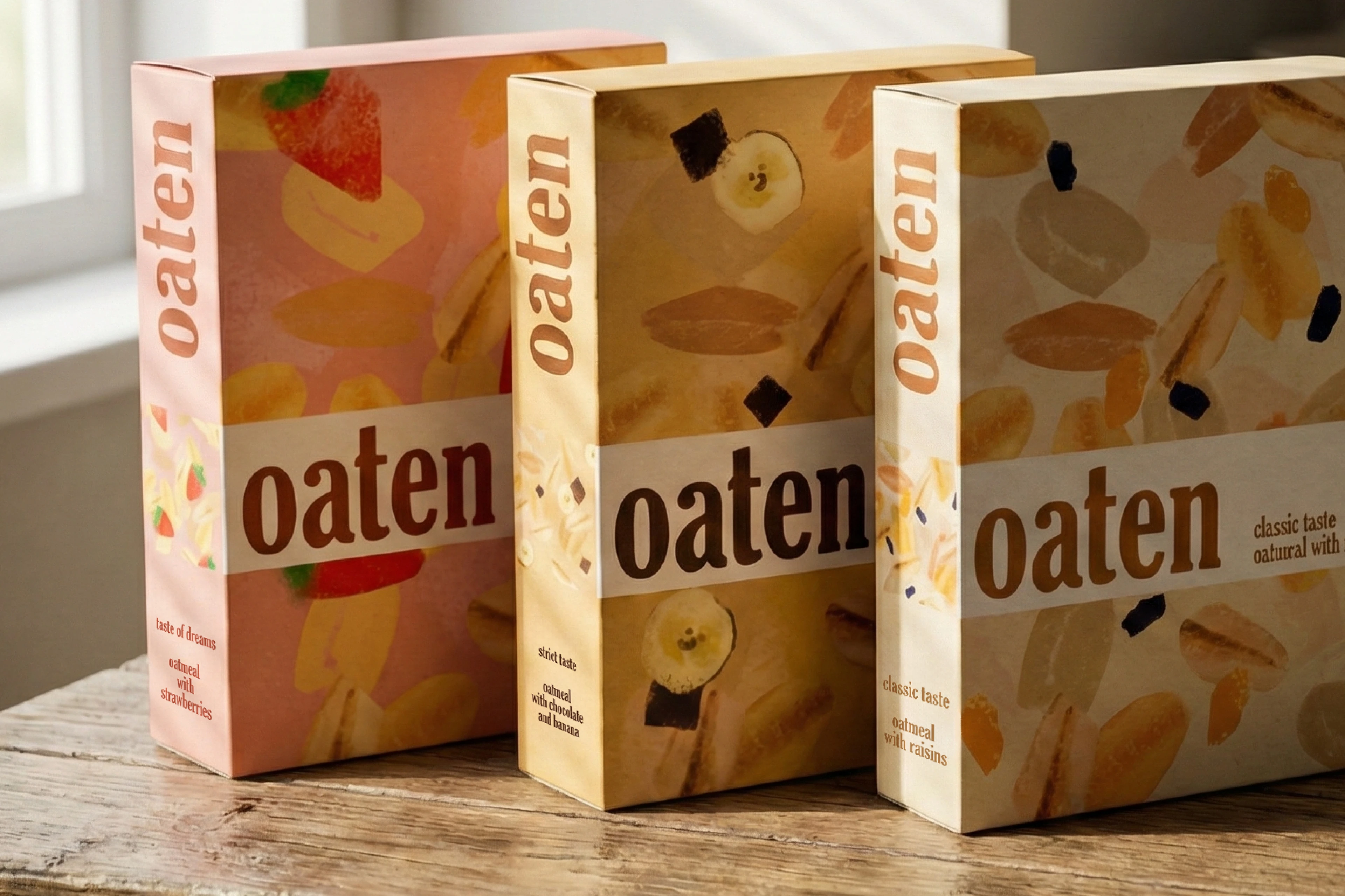 Packaging design ”OATEN” — Изображение №6 — Брендинг, Иллюстрация на Dprofile