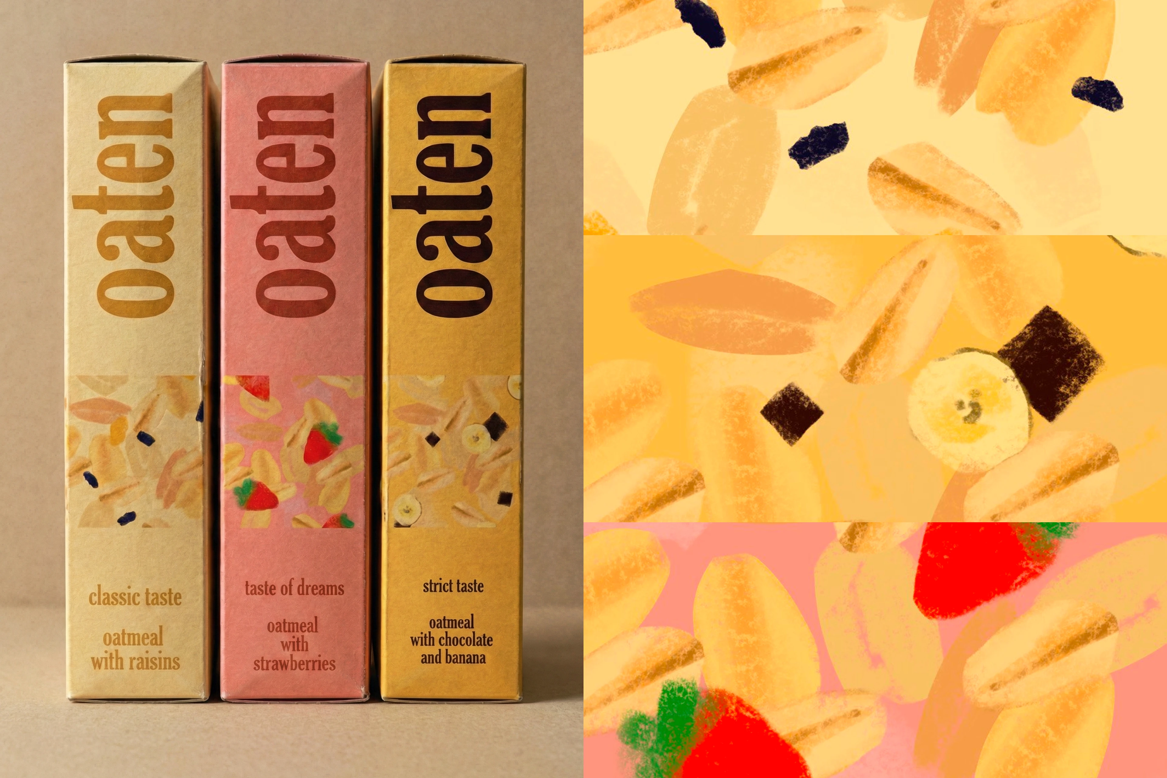 Packaging design ”OATEN” — Изображение №5 — Брендинг, Иллюстрация на Dprofile