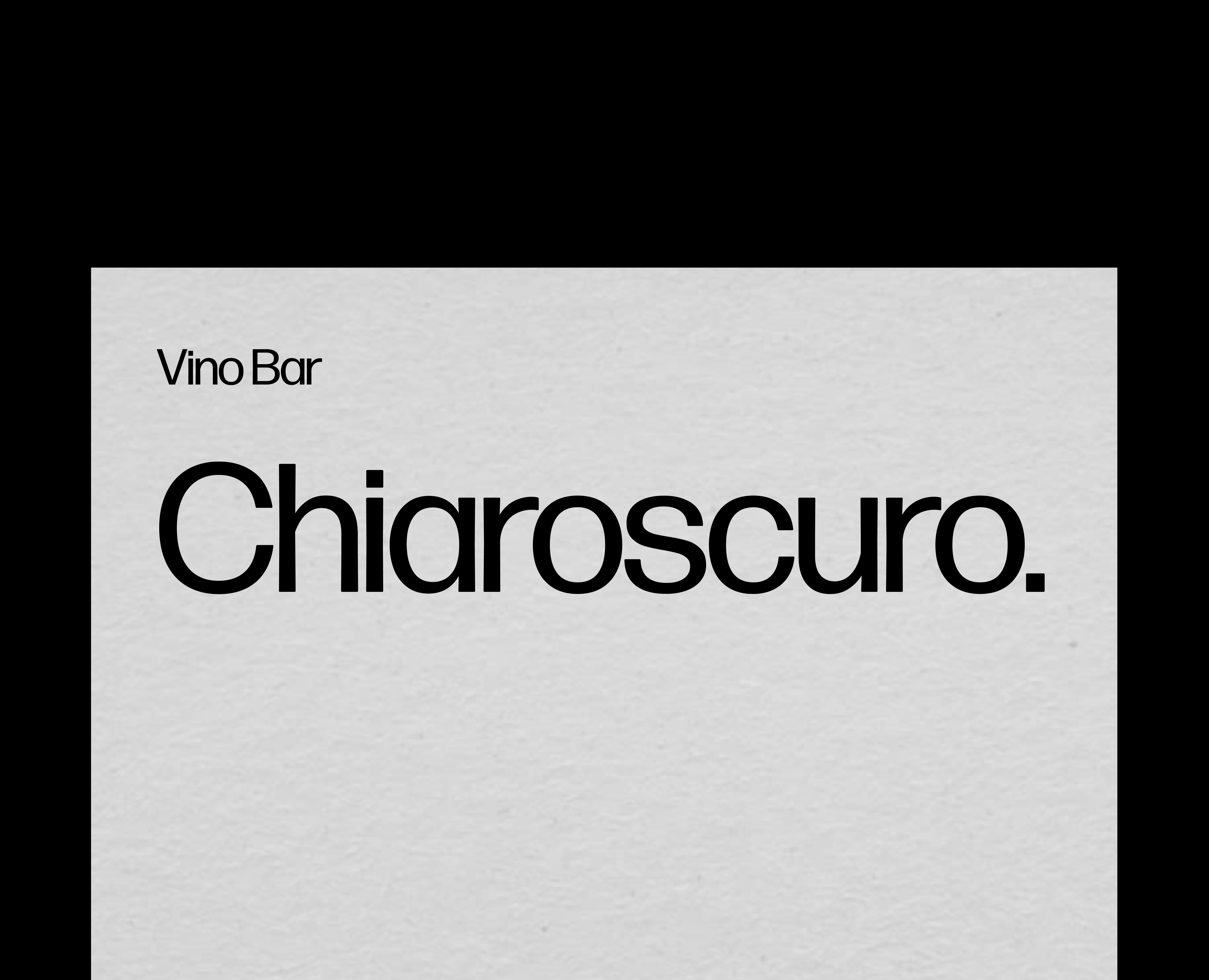 Identity and label design for a wine bar "Chiaroscuro." — Брендинг на Dprofile