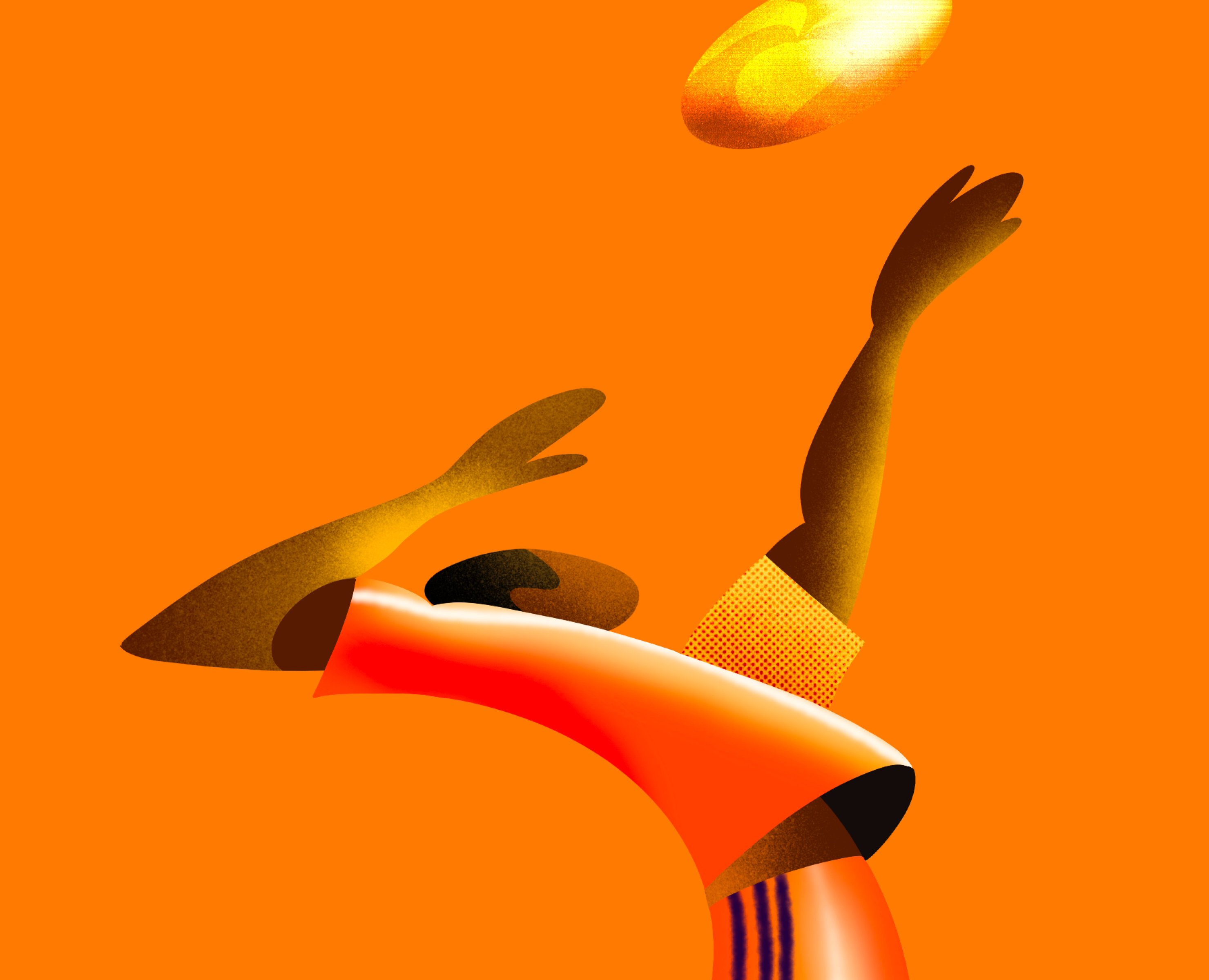 illustrations for a sports magazine “sporty” на Dprofile