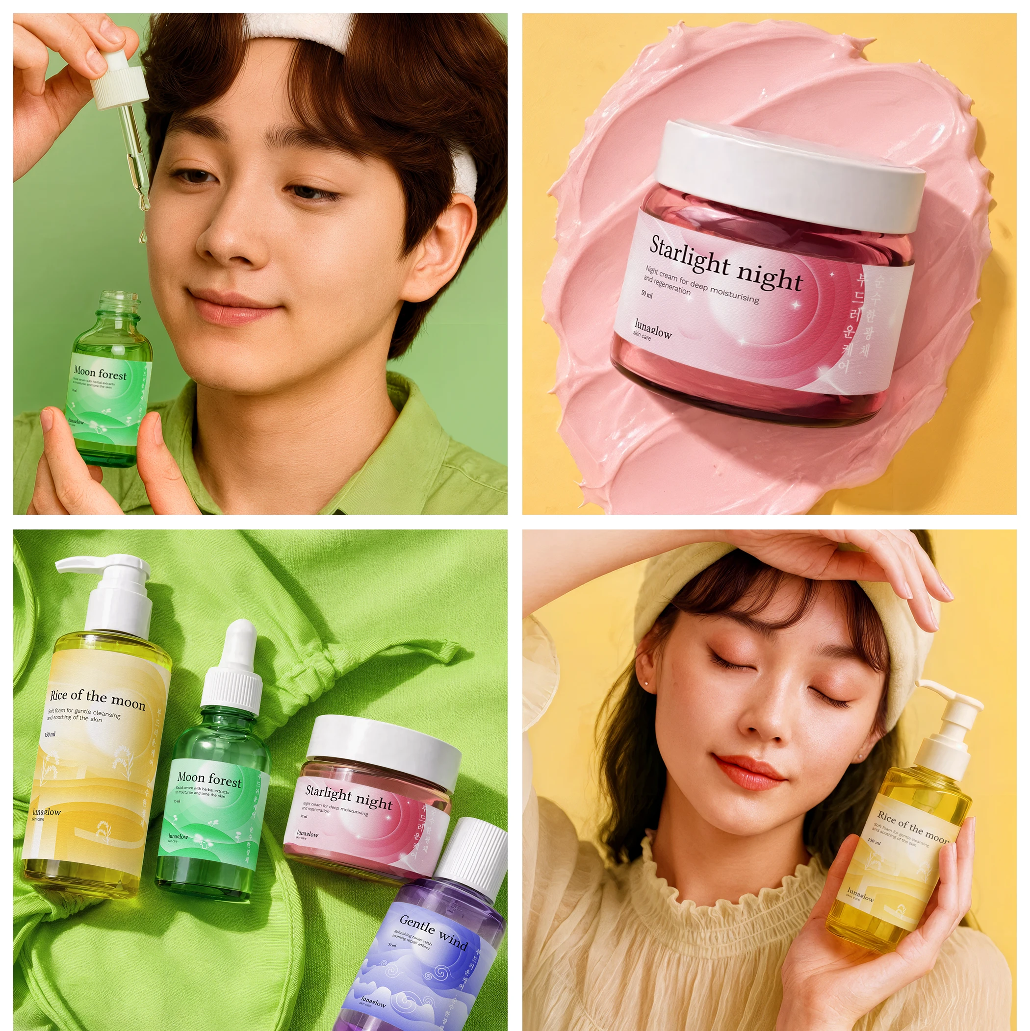 LunaGlow |Бренд уходовой косметики — Изображение №4 — Брендинг, Иллюстрация на Dprofile