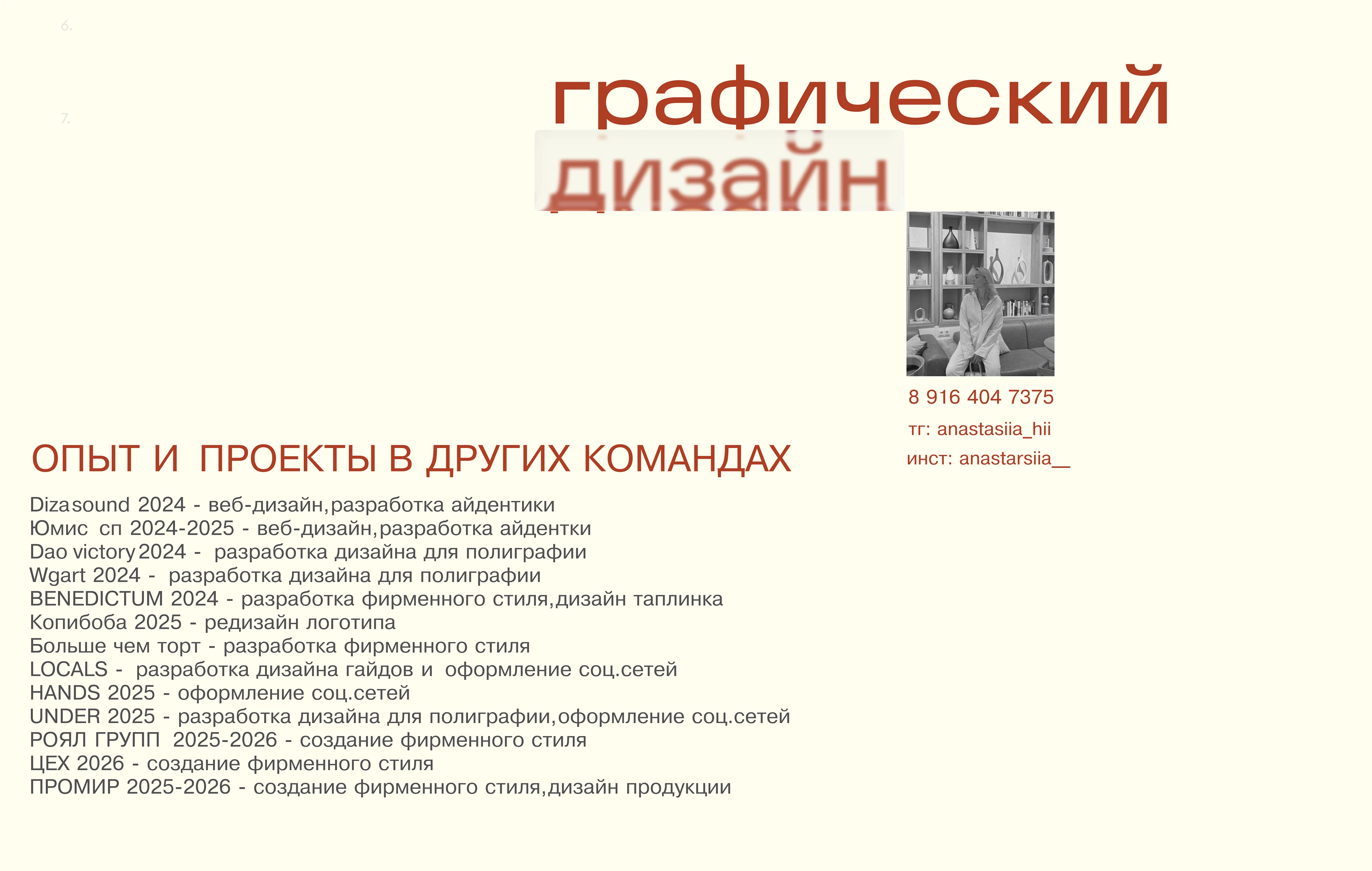 Портфолио/Резюме графический дизайнер — Изображение №10 — Интерфейсы, Брендинг на Dprofile
