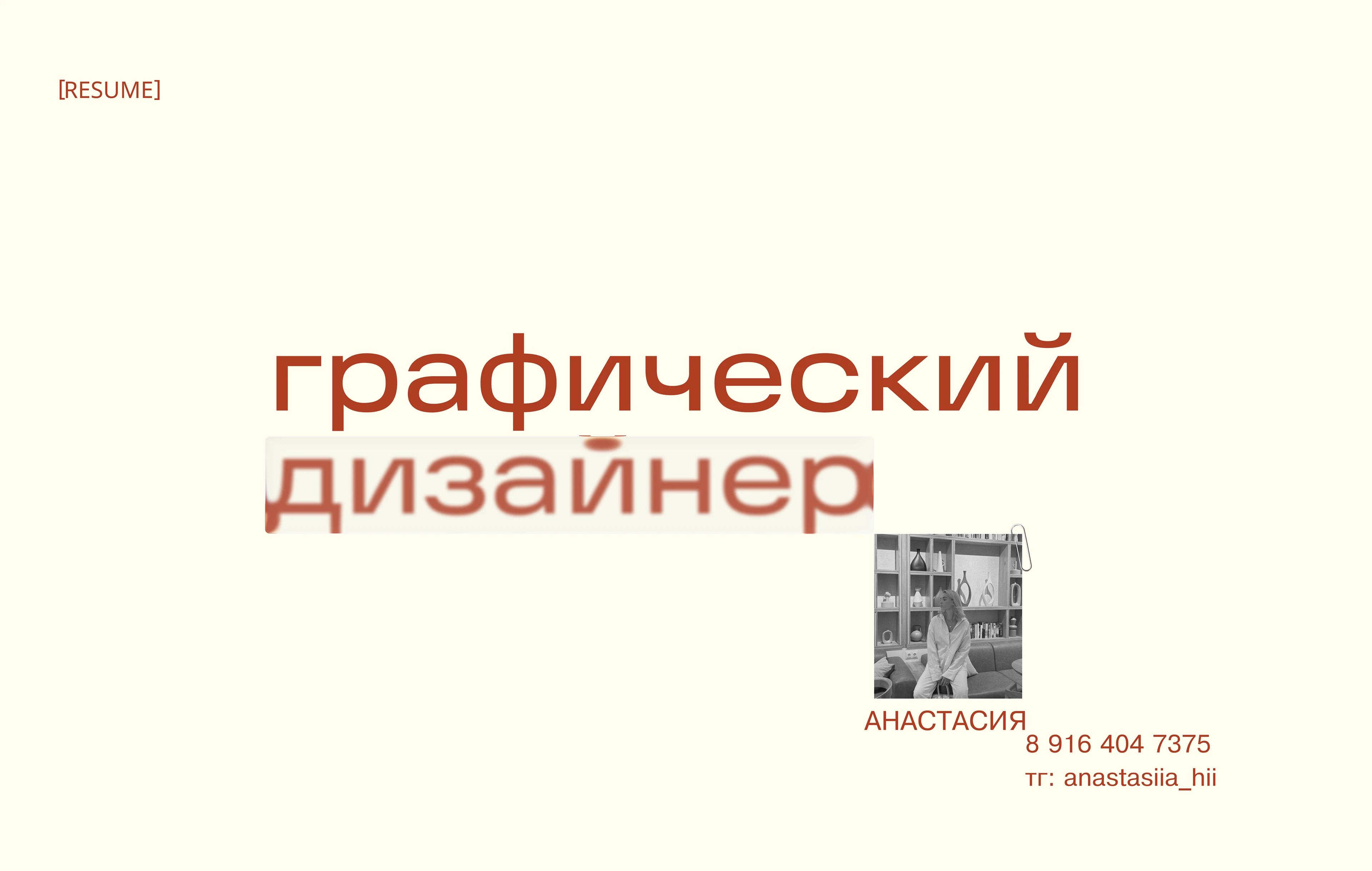 Портфолио/Резюме графический дизайнер — Изображение №1 — Интерфейсы, Брендинг на Dprofile