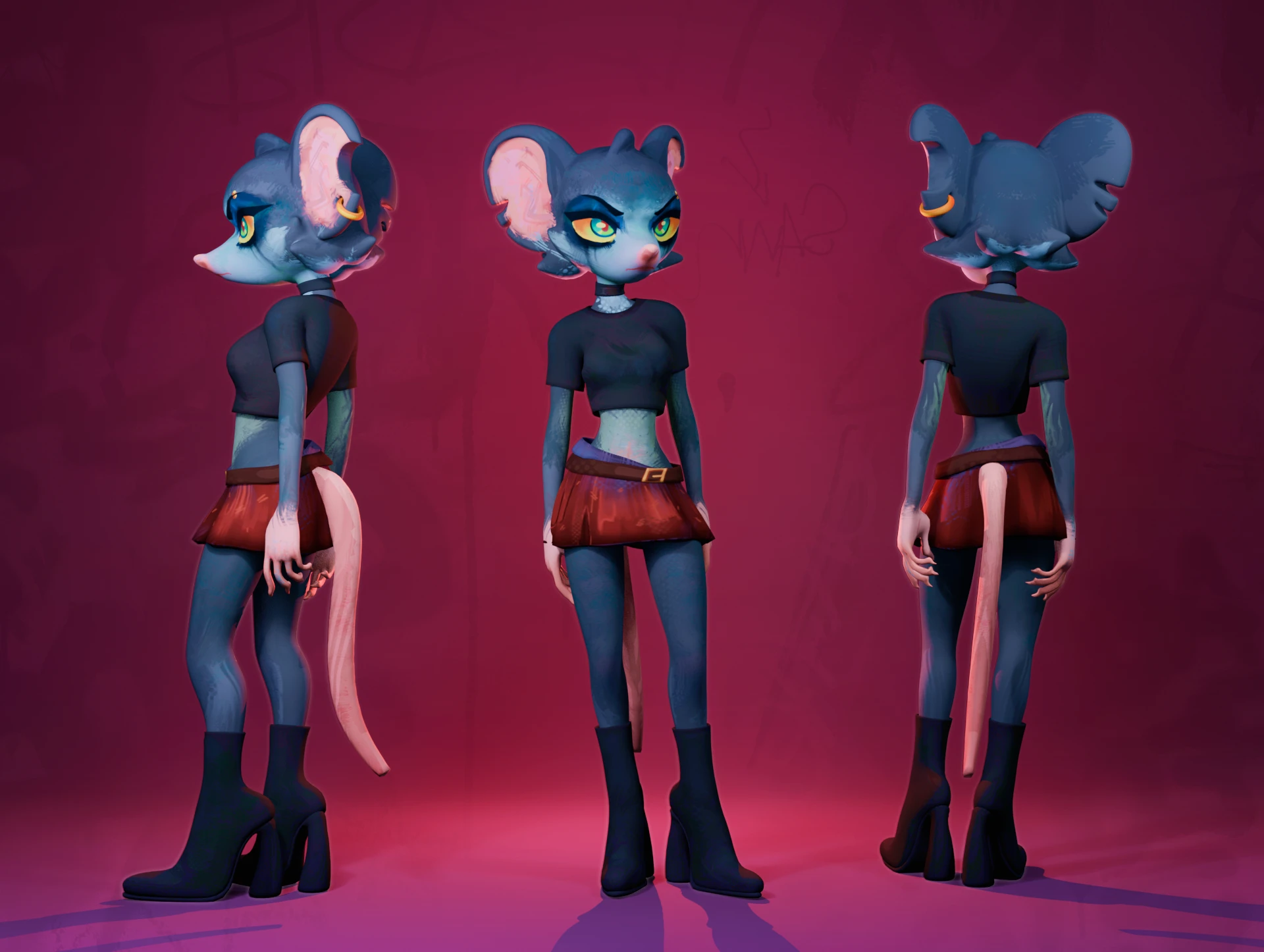 3D модель персонажа — Изображение №1 — Иллюстрация на Dprofile