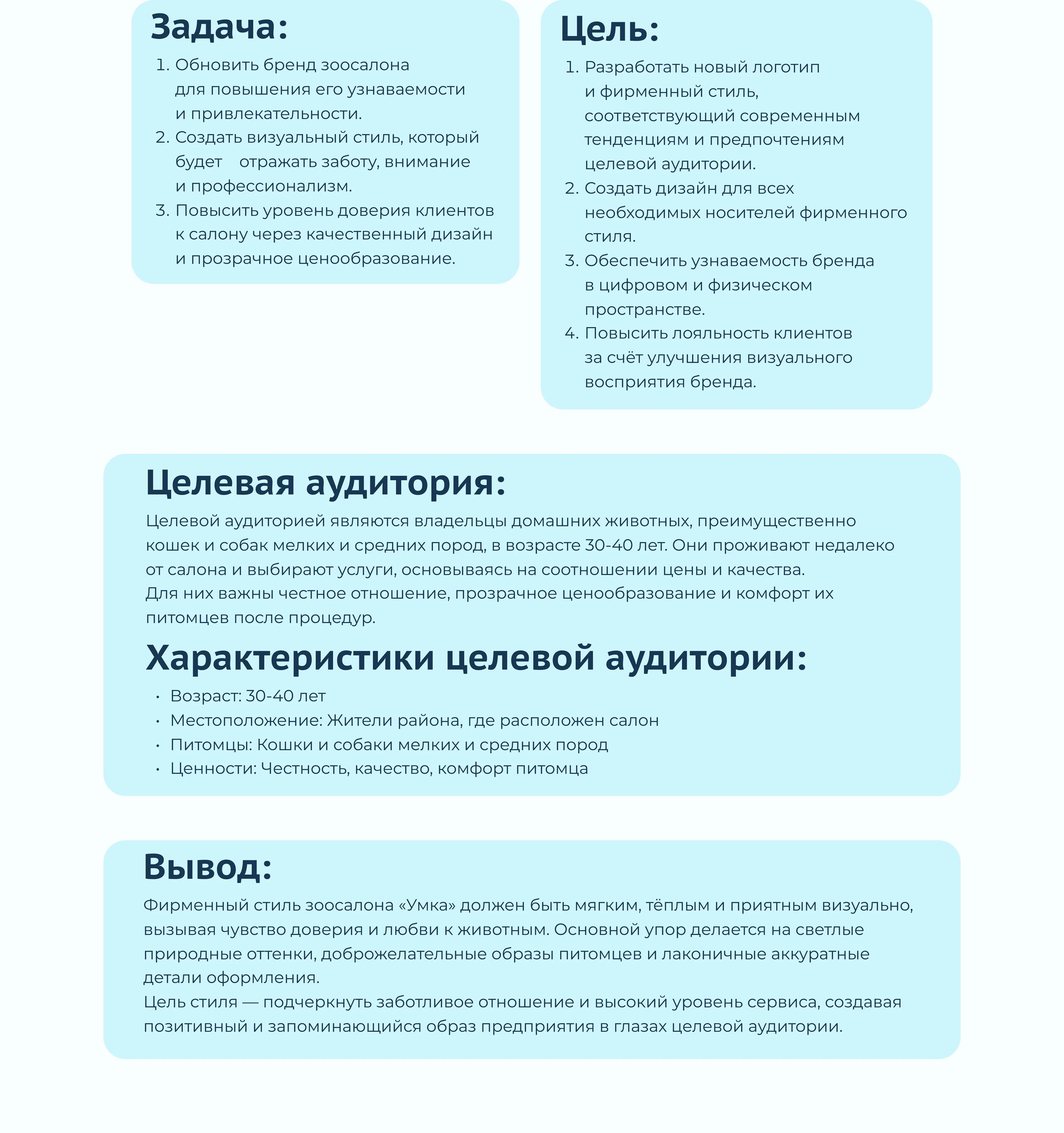 Фирменный стиль для Зоосалона "Умка" — Изображение №2 — Брендинг, Графика на Dprofile