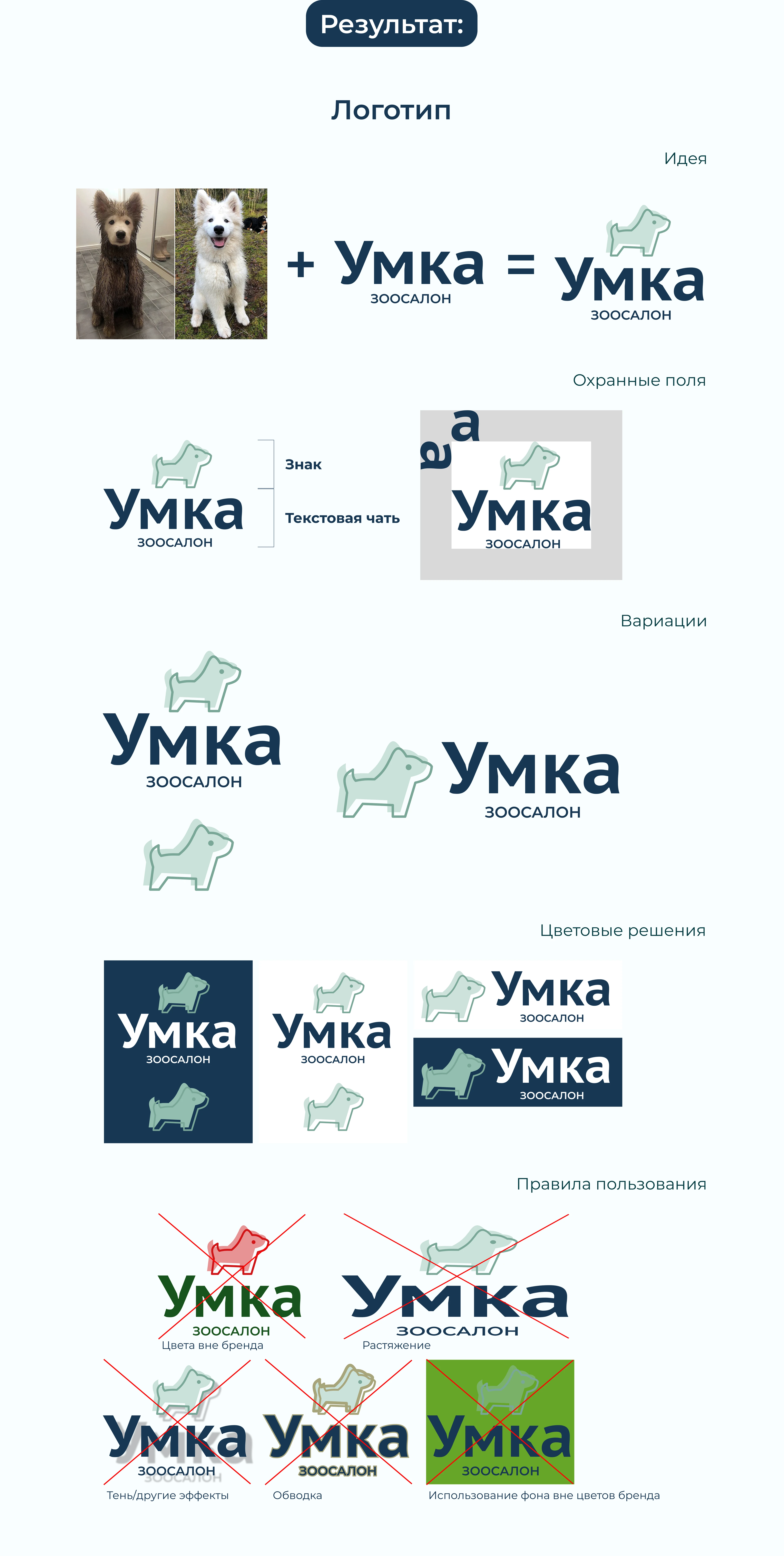 Фирменный стиль для Зоосалона "Умка" — Изображение №3 — Брендинг, Графика на Dprofile