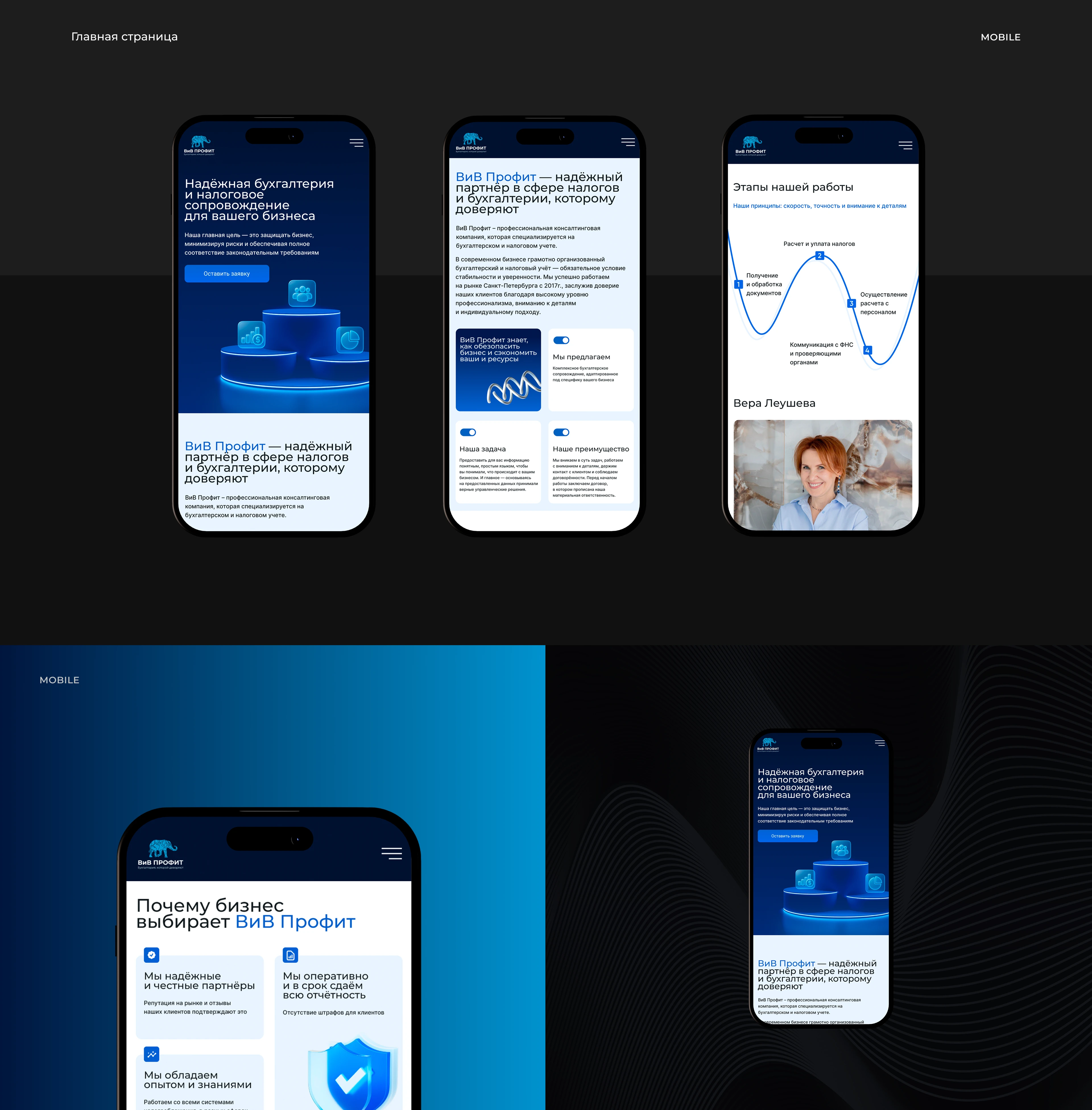 Landing page | Бухгалтерские услуги — Изображение №4 — Интерфейсы на Dprofile