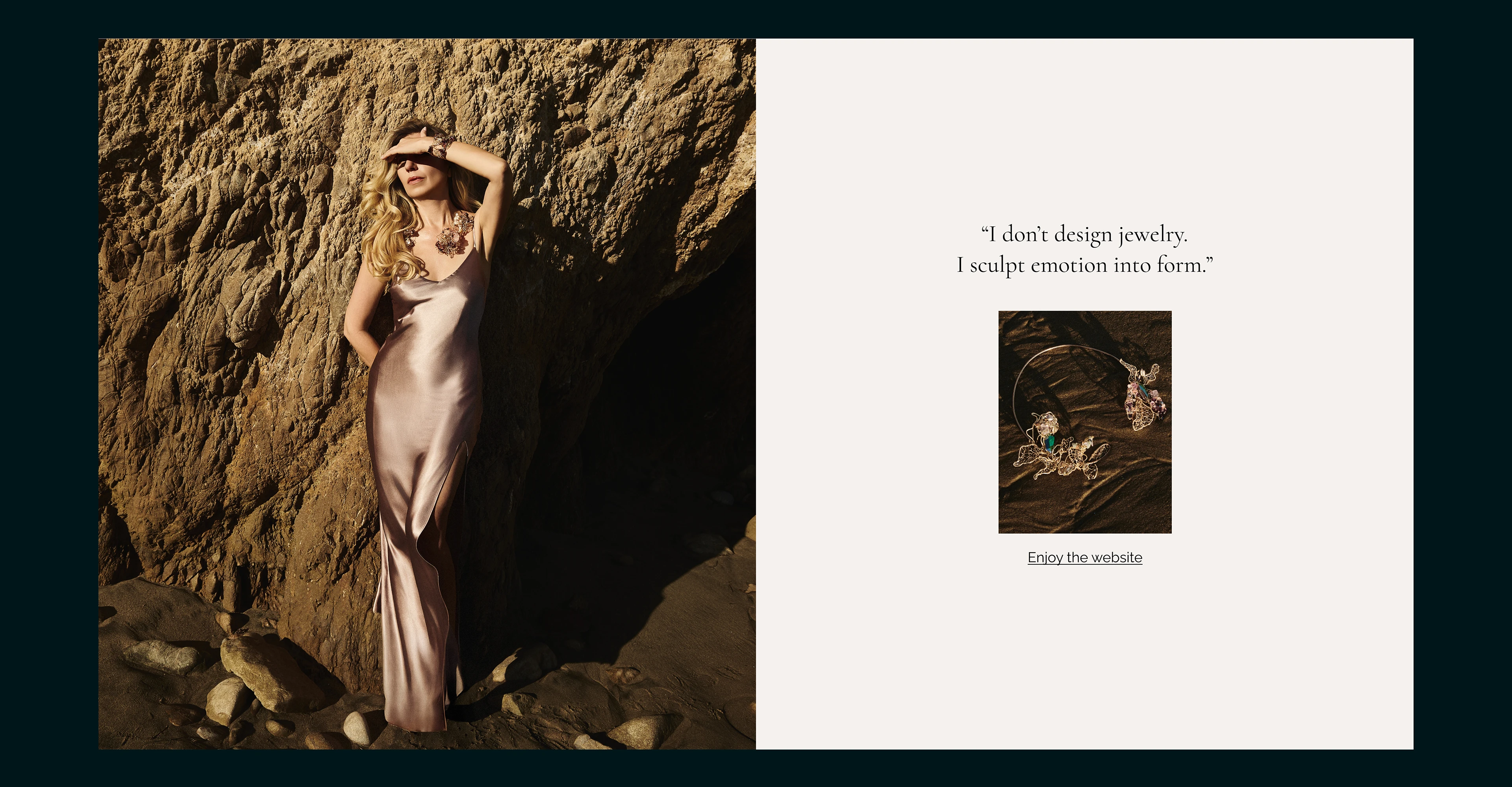 OBÉLO | Jewelry Website Design — Изображение №2 — Интерфейсы на Dprofile