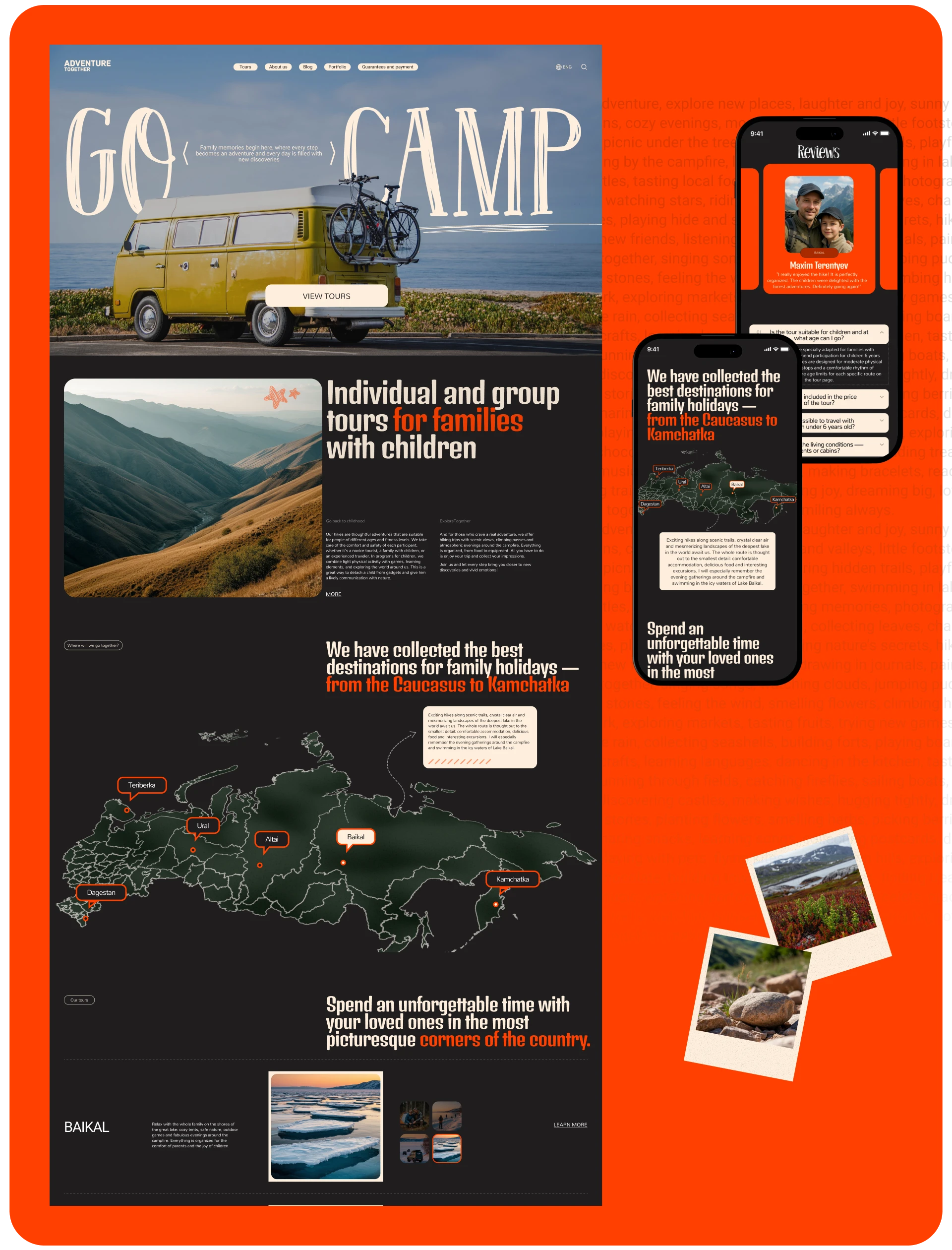 ADVENTURE TOGETHER | Corporate Website — Изображение №4 — Интерфейсы на Dprofile