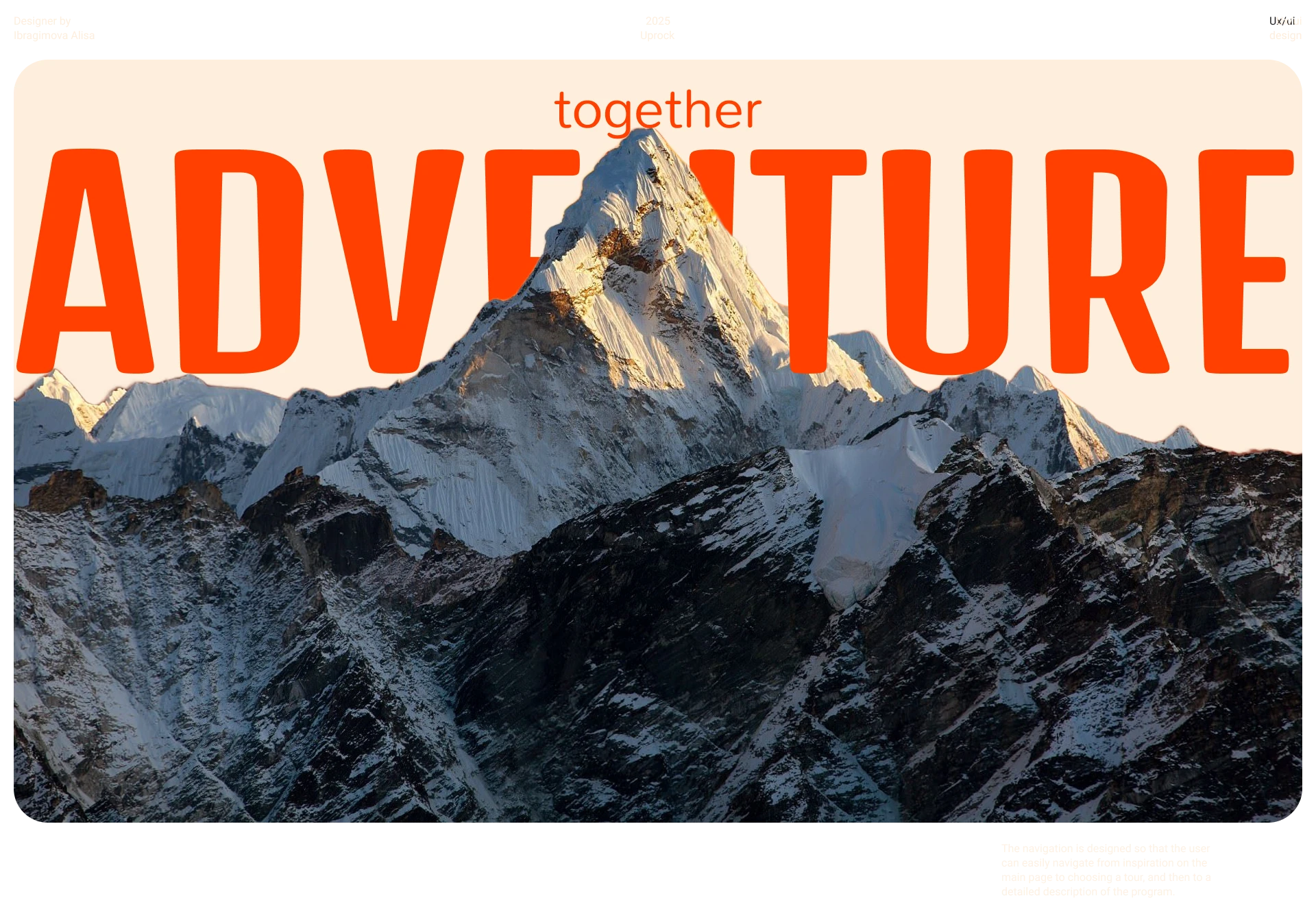 ADVENTURE TOGETHER | Corporate Website — Изображение №1 — Интерфейсы на Dprofile