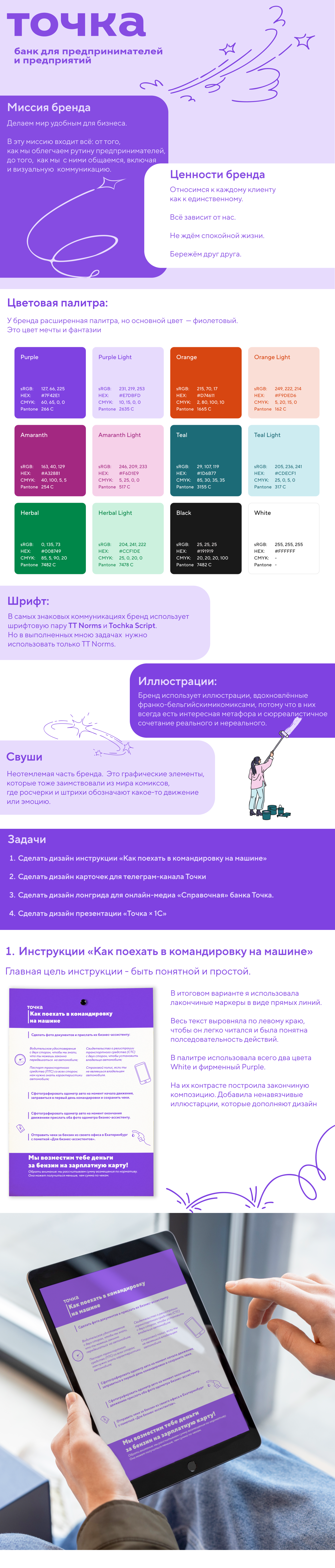 Учебный проект Skillbox для бренда Точка Банк — Изображение №1 — Брендинг, Графика на Dprofile