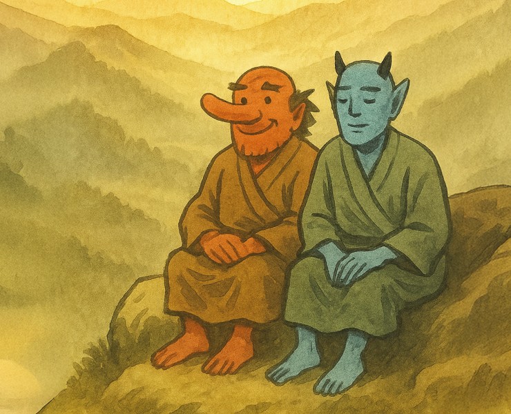 Книга «Японские народные сказки». Вёрстка и иллюстрации — Иллюстрация, Графика на Dprofile