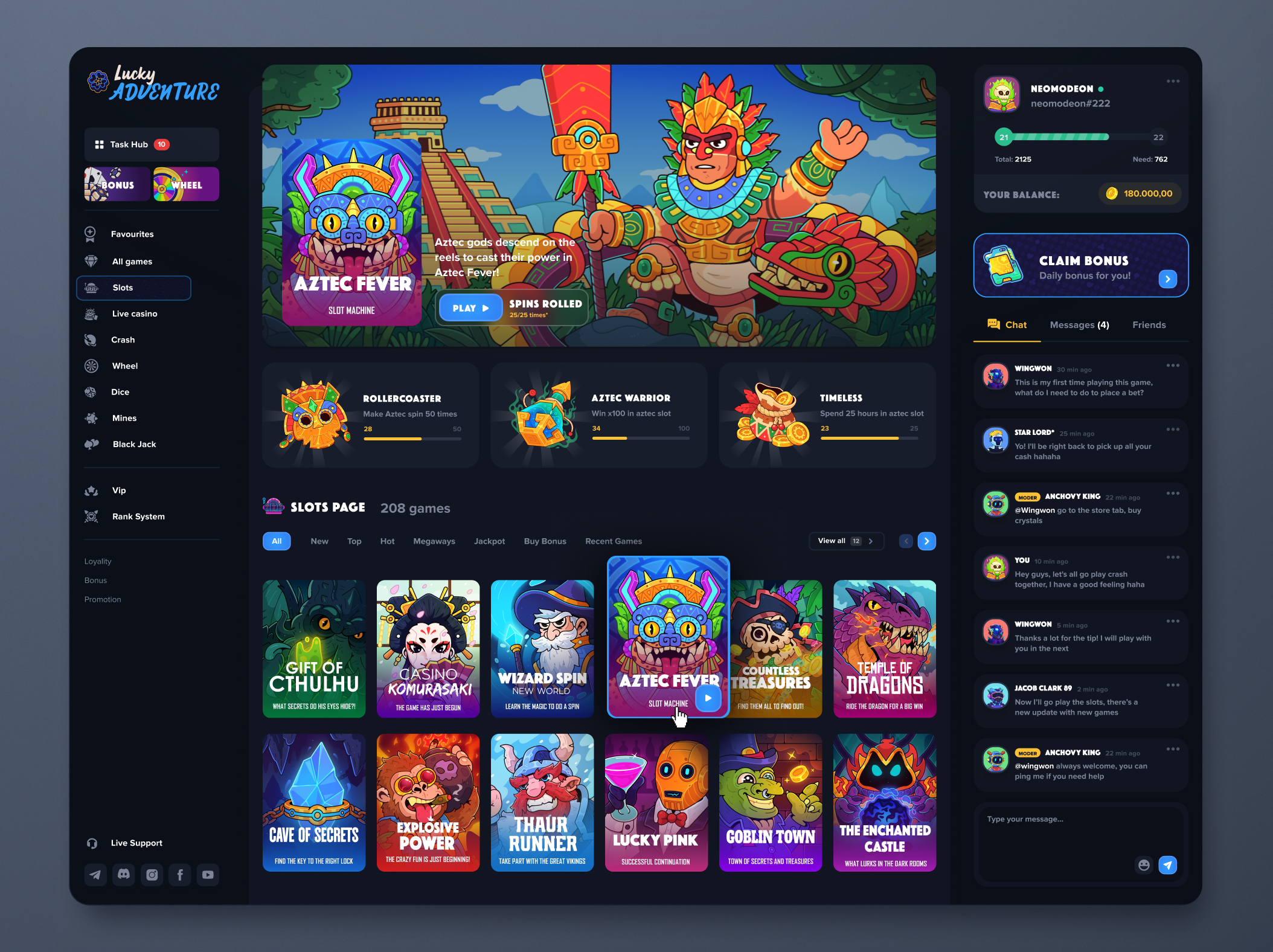 Lucky Adventure — Изображение №7 — Интерфейсы, Иллюстрация на Dprofile