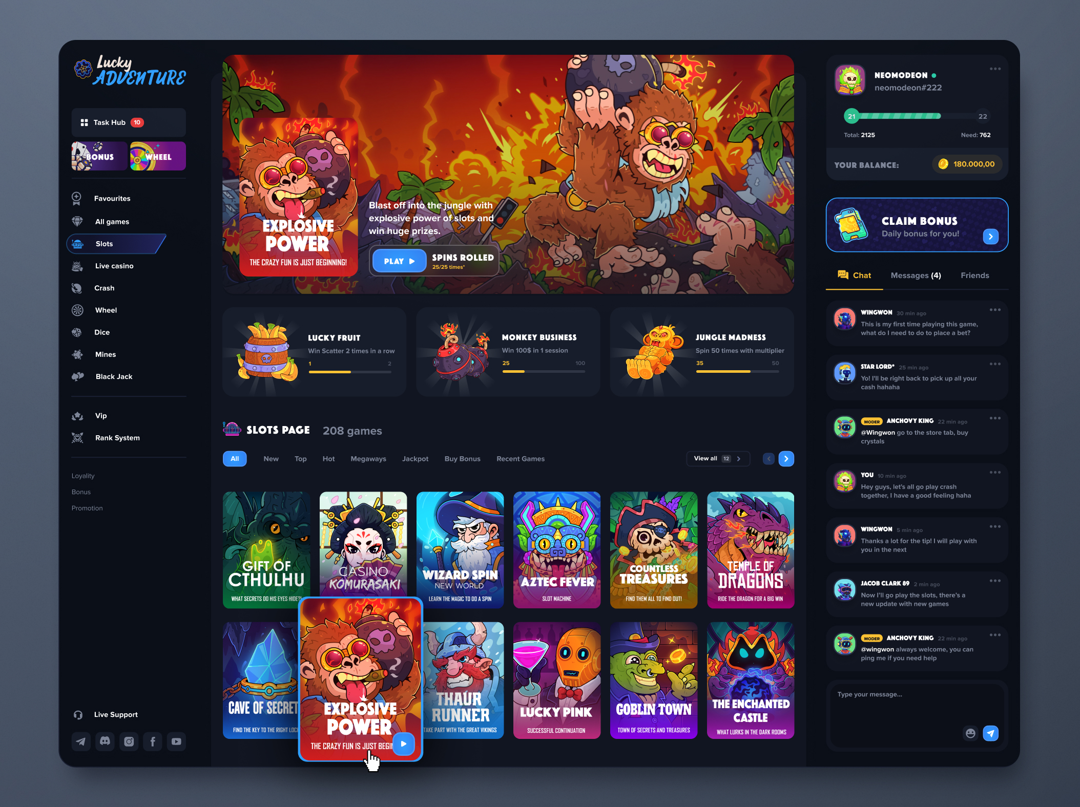 Lucky Adventure — Изображение №8 — Интерфейсы, Иллюстрация на Dprofile