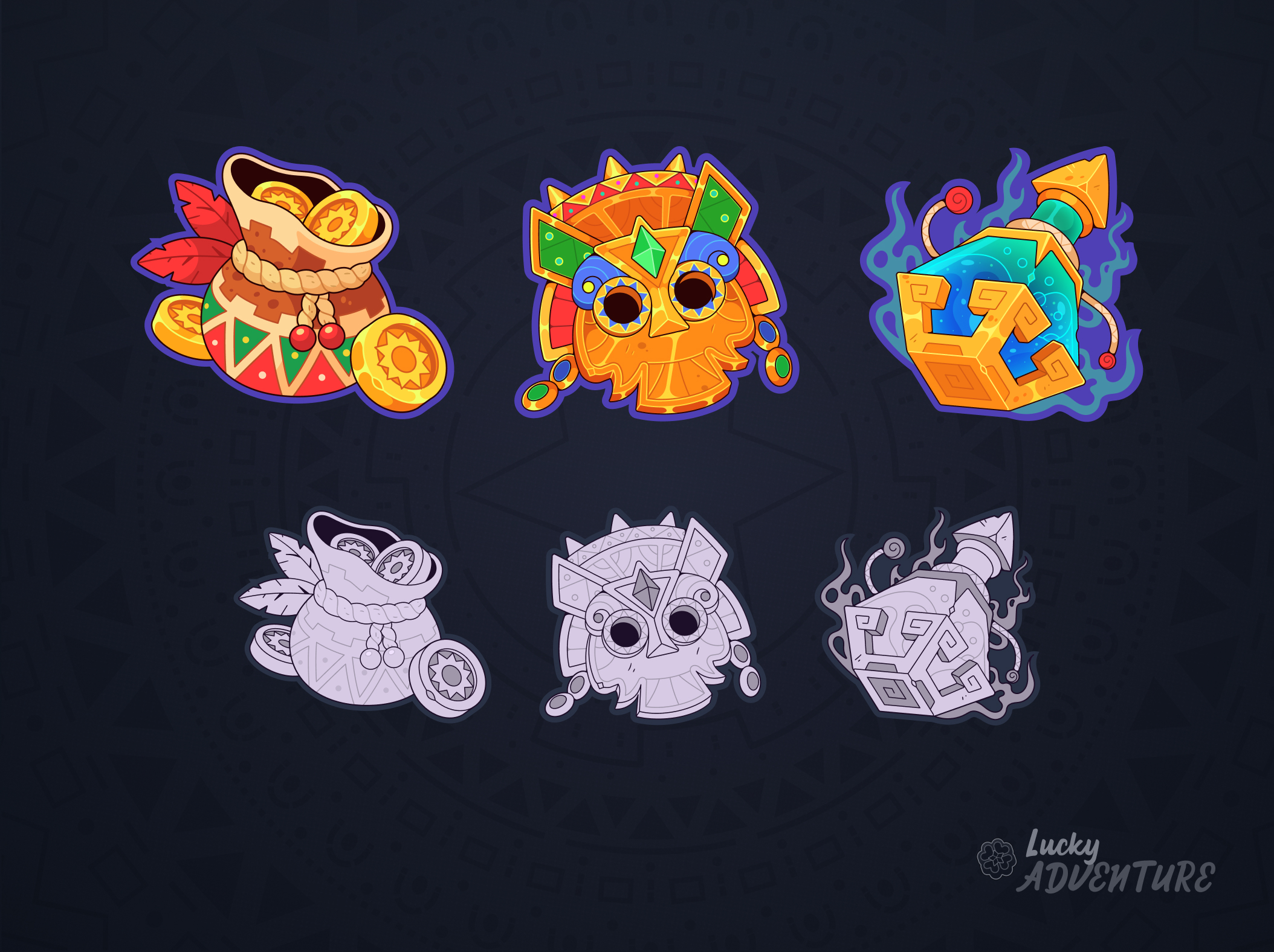 Lucky Adventure — Изображение №13 — Интерфейсы, Иллюстрация на Dprofile