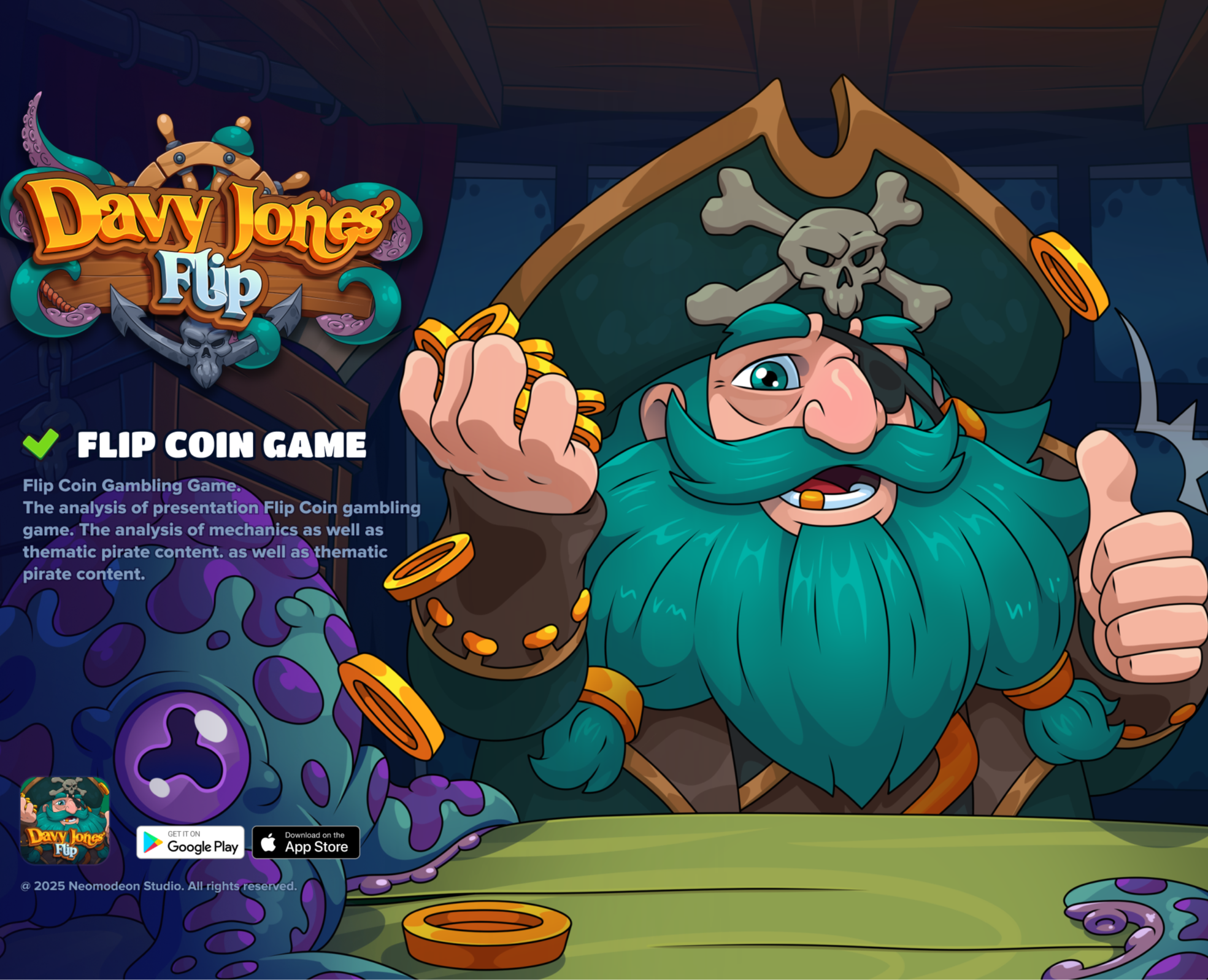 Davy Jones' Flip — Интерфейсы, Иллюстрация на Dprofile